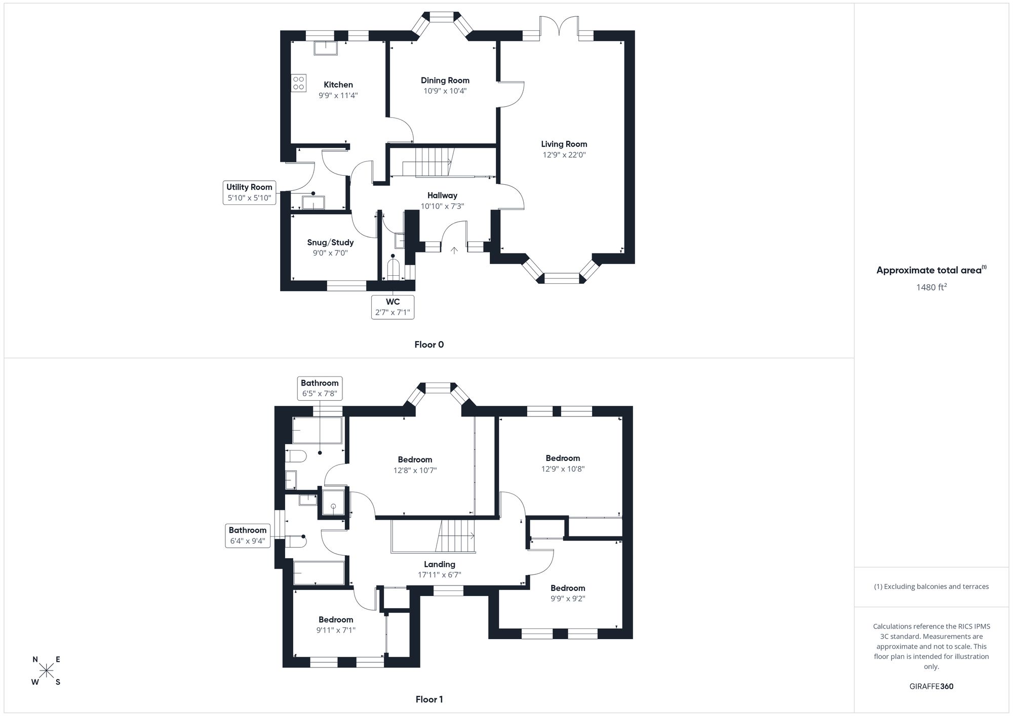4 bed detached house for sale in Jones Close, Brackley, NN13 - Property floorplan