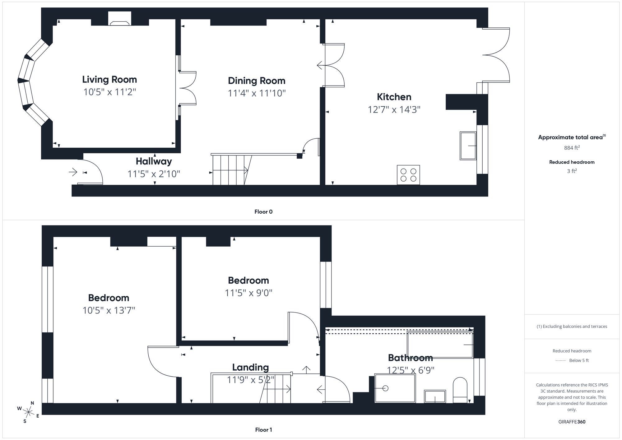 2 bed end of terrace house for sale in Halse Road, Brackley, NN13 - Property floorplan