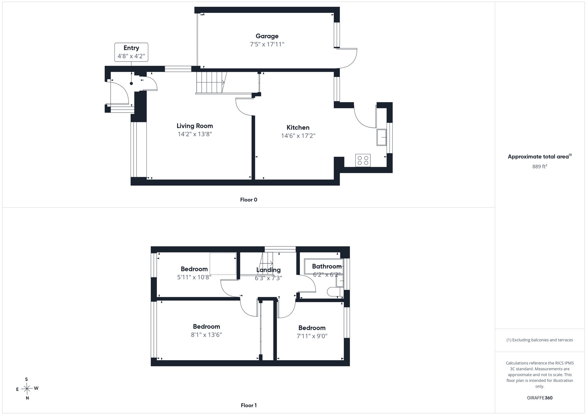 3 bed semi-detached house for sale in Halse Road, Brackley, NN13 - Property floorplan
