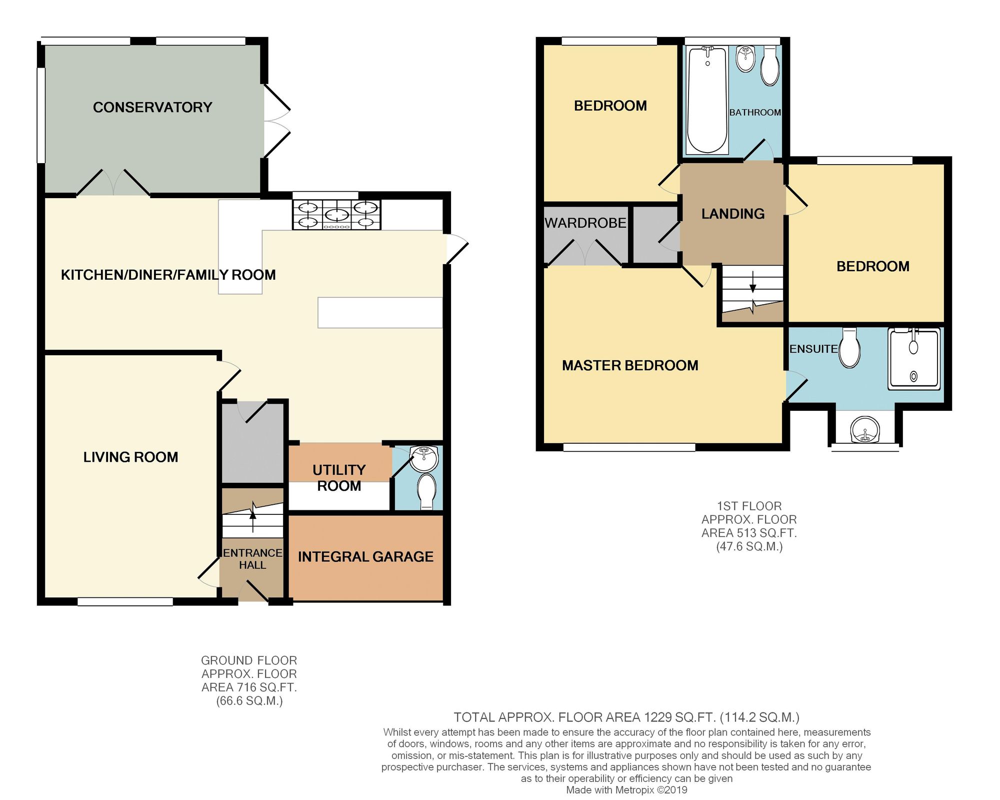 3 bed detached house for sale in Kestrel Crescent, Brackley, NN13 - Property floorplan