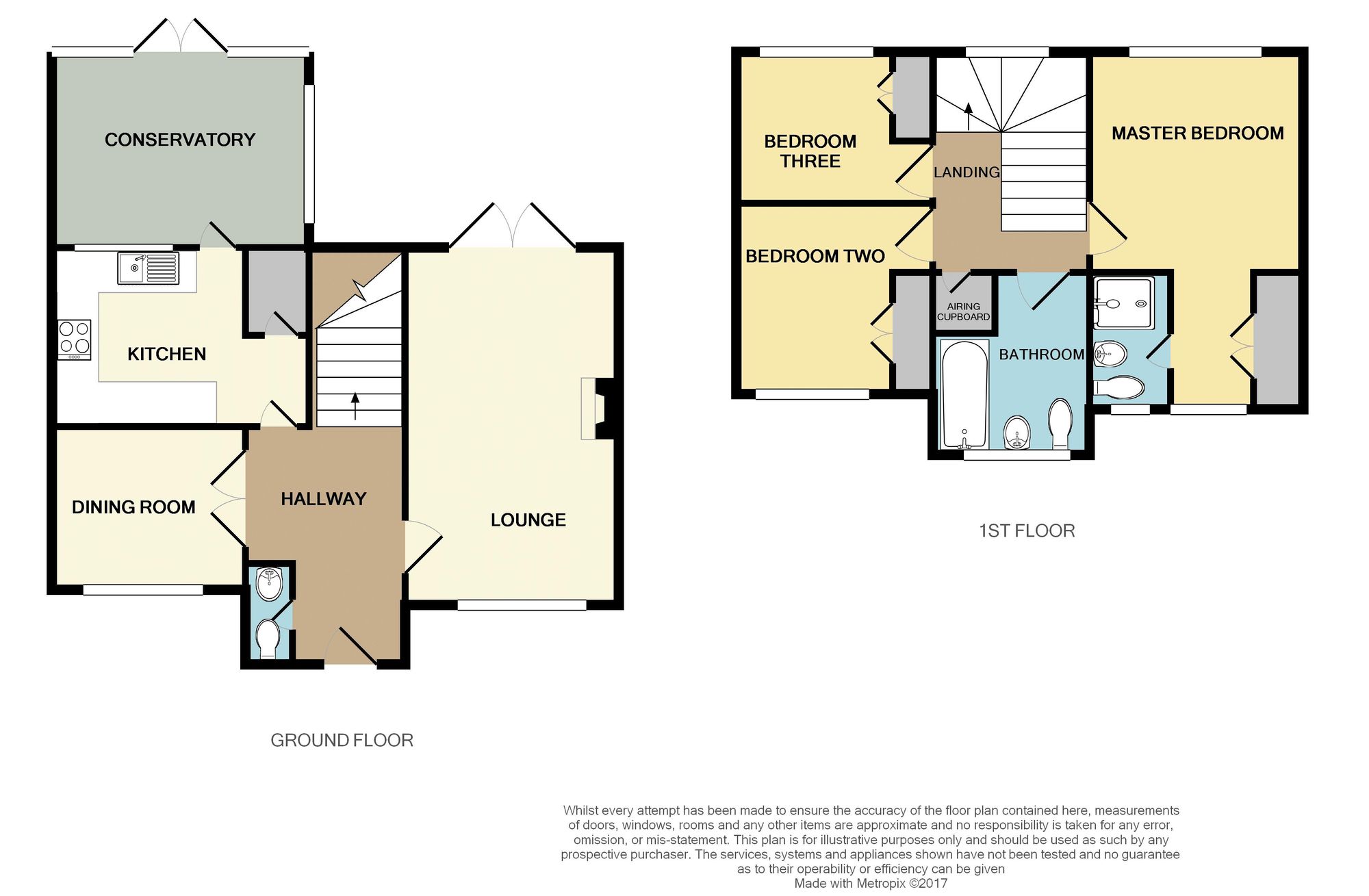 3 bed detached house for sale in Kingfisher Road, Brackley, NN13 - Property floorplan