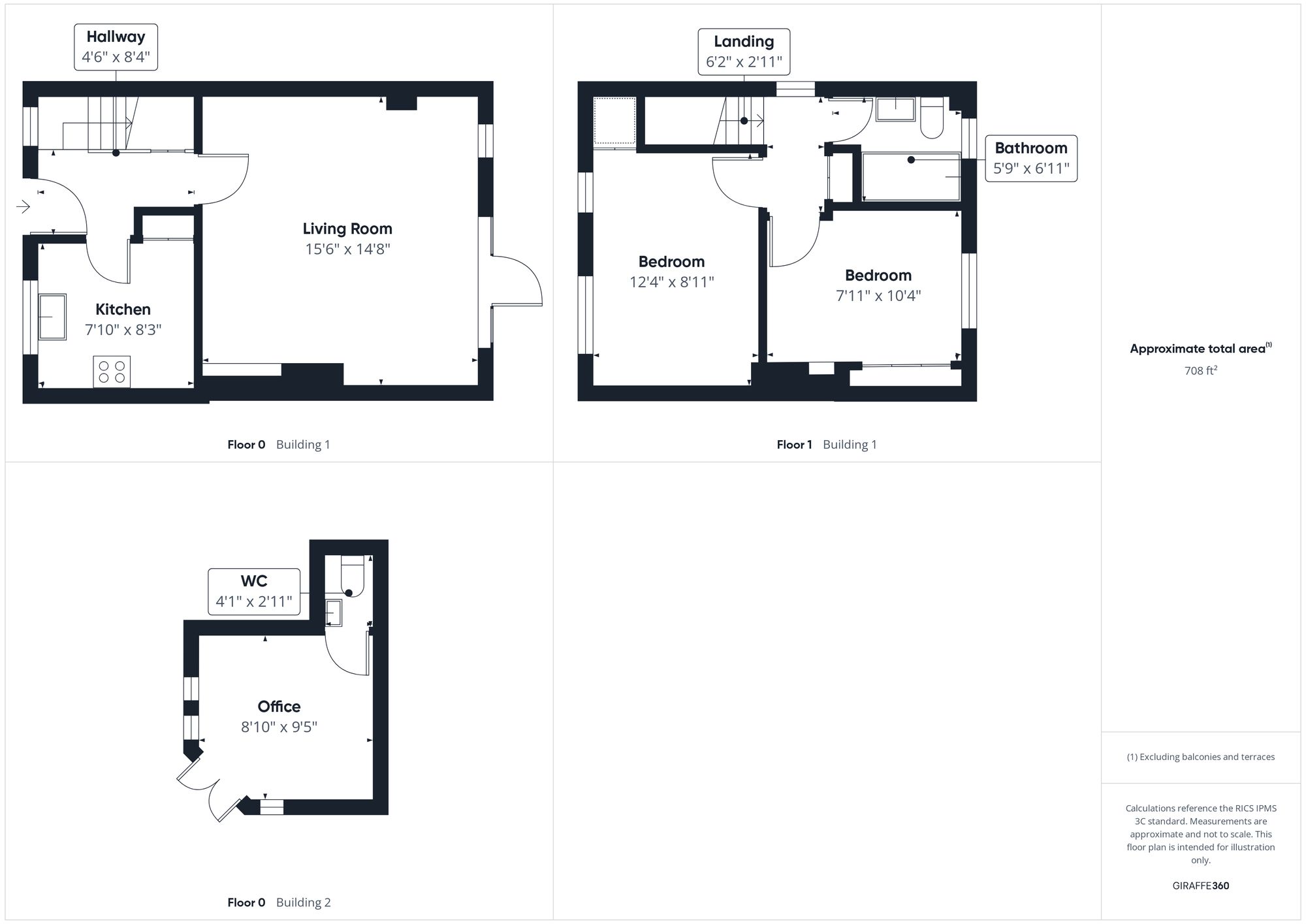 2 bed semi-detached house for sale in Park End, Croughton, NN13 - Property floorplan