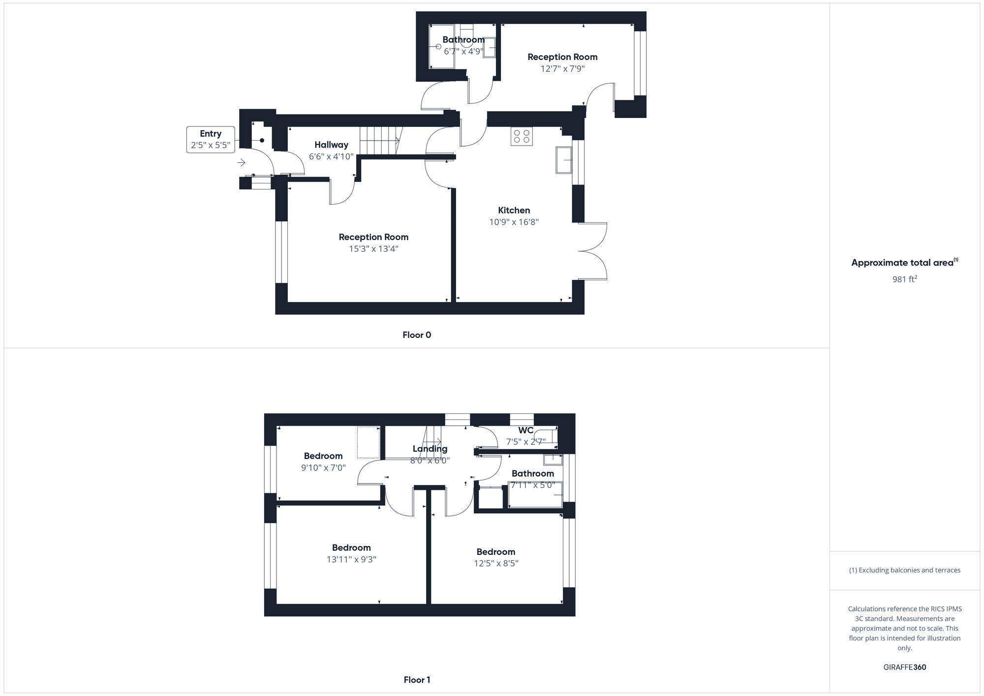 3 bed semi-detached house for sale in Clement Bois, Brackley, NN13 - Property floorplan