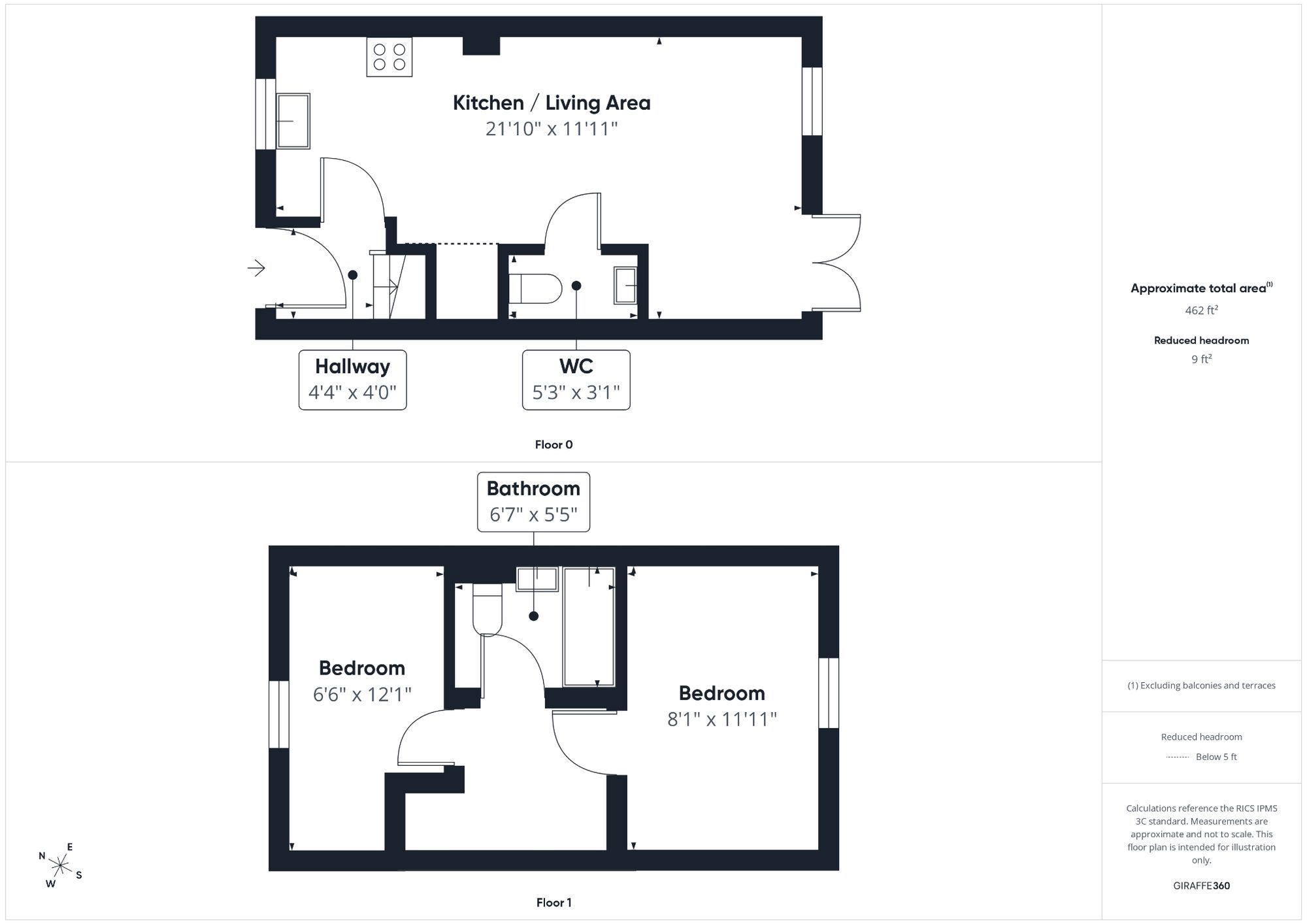 2 bed terraced house for sale in Yeoman Road, Towcester, NN12 - Property floorplan