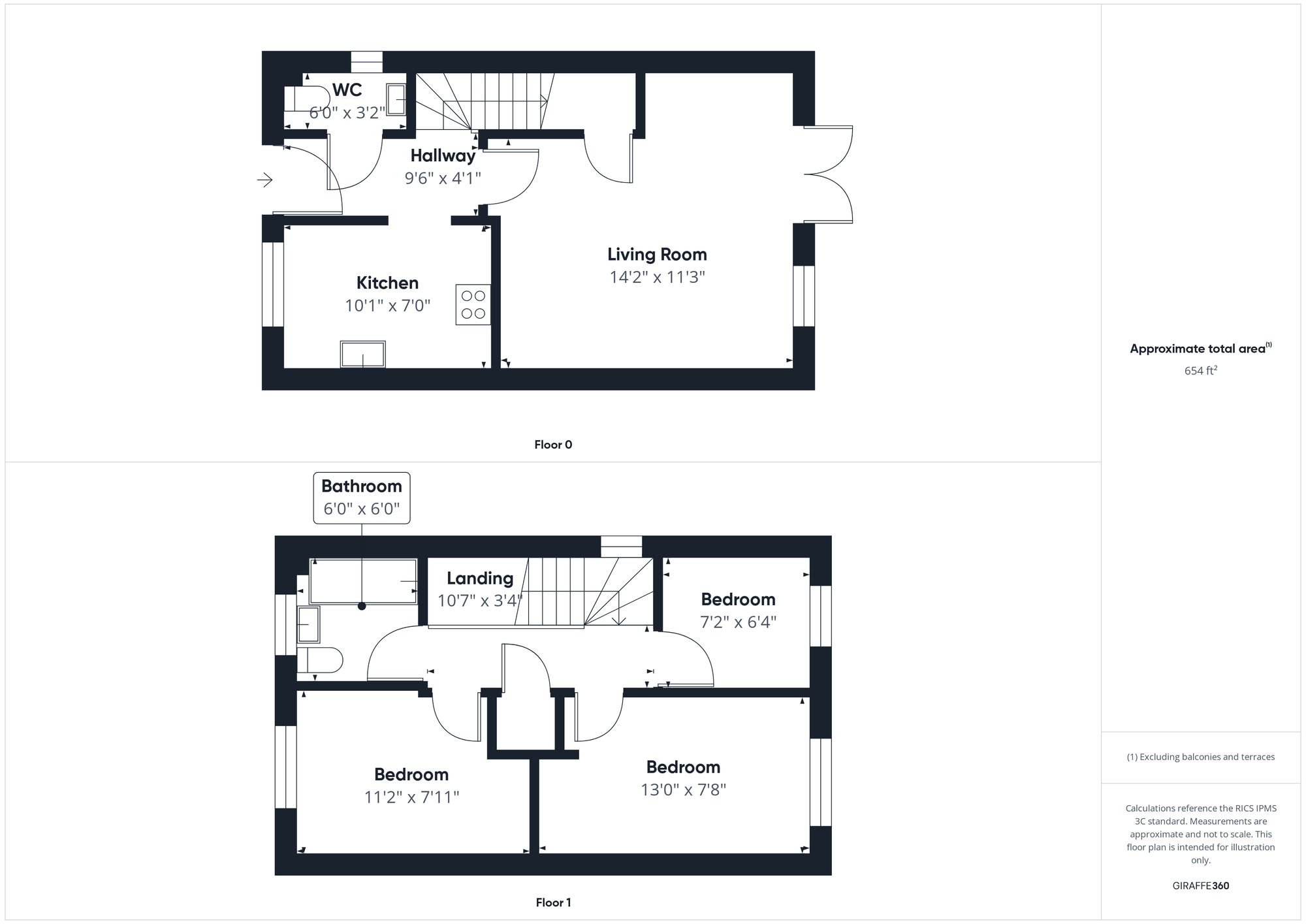3 bed semi-detached house for sale in Lime Kiln Close, Silverstone, NN12 - Property floorplan