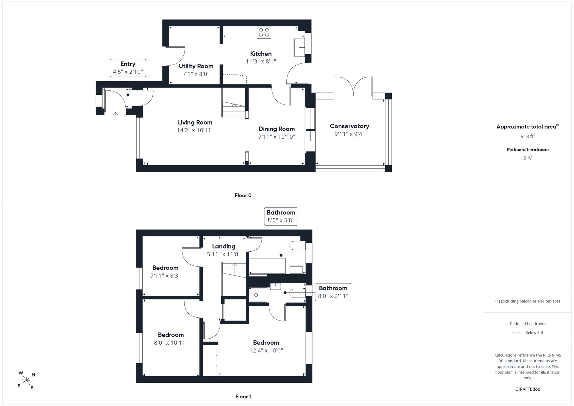 3 bed detached house for sale in Hayman Road, Brackley, NN13 - Property floorplan