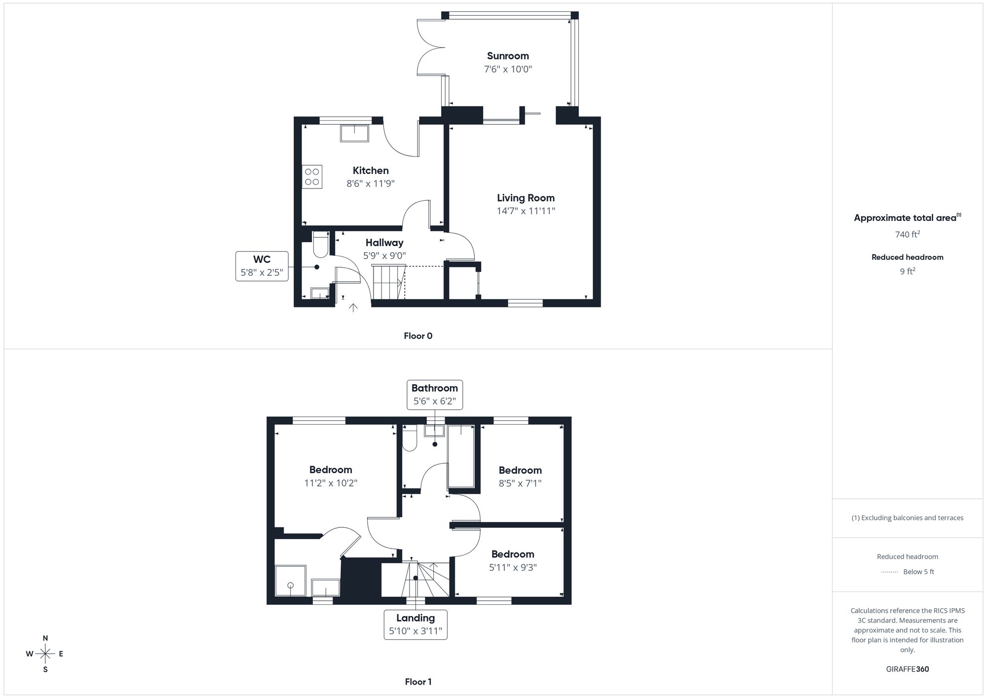 3 bed end of terrace house for sale in Johnson Avenue, Brackley, NN13 - Property floorplan