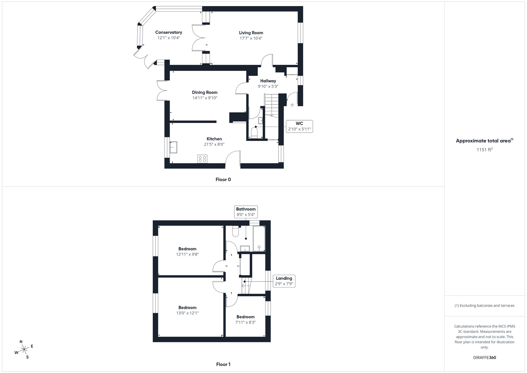 3 bed link detached house for sale in Valley Road, Finmere, MK18 - Property floorplan
