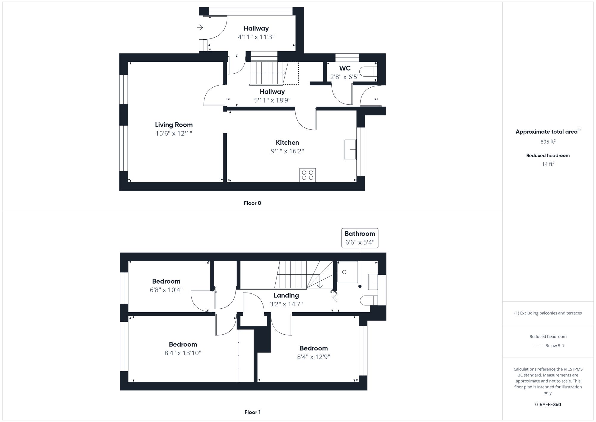 3 bed semi-detached house for sale in Lancaster Drive, Brackley, NN13 - Property floorplan