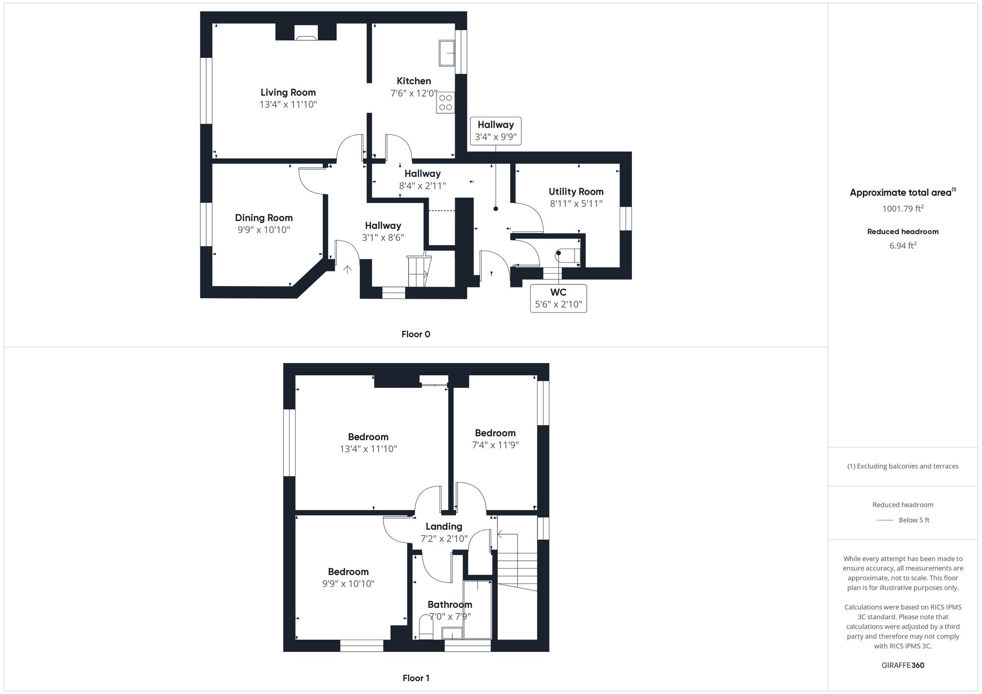 3 bed semi-detached house for sale in Ardley Road, Fewcott, OX27 - Property floorplan