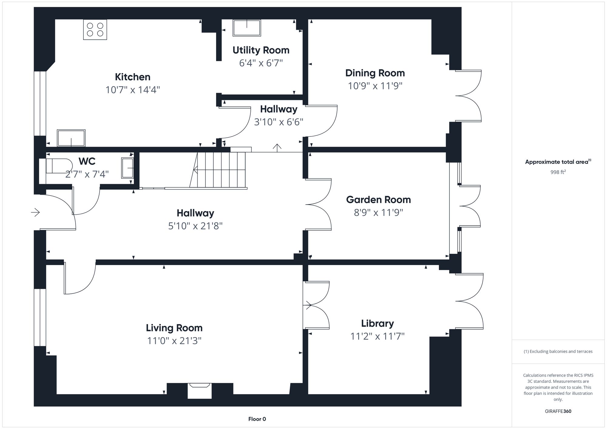5 bed terraced house for sale in Brackley Lodge Mews, Brackley, NN13 - Property floorplan