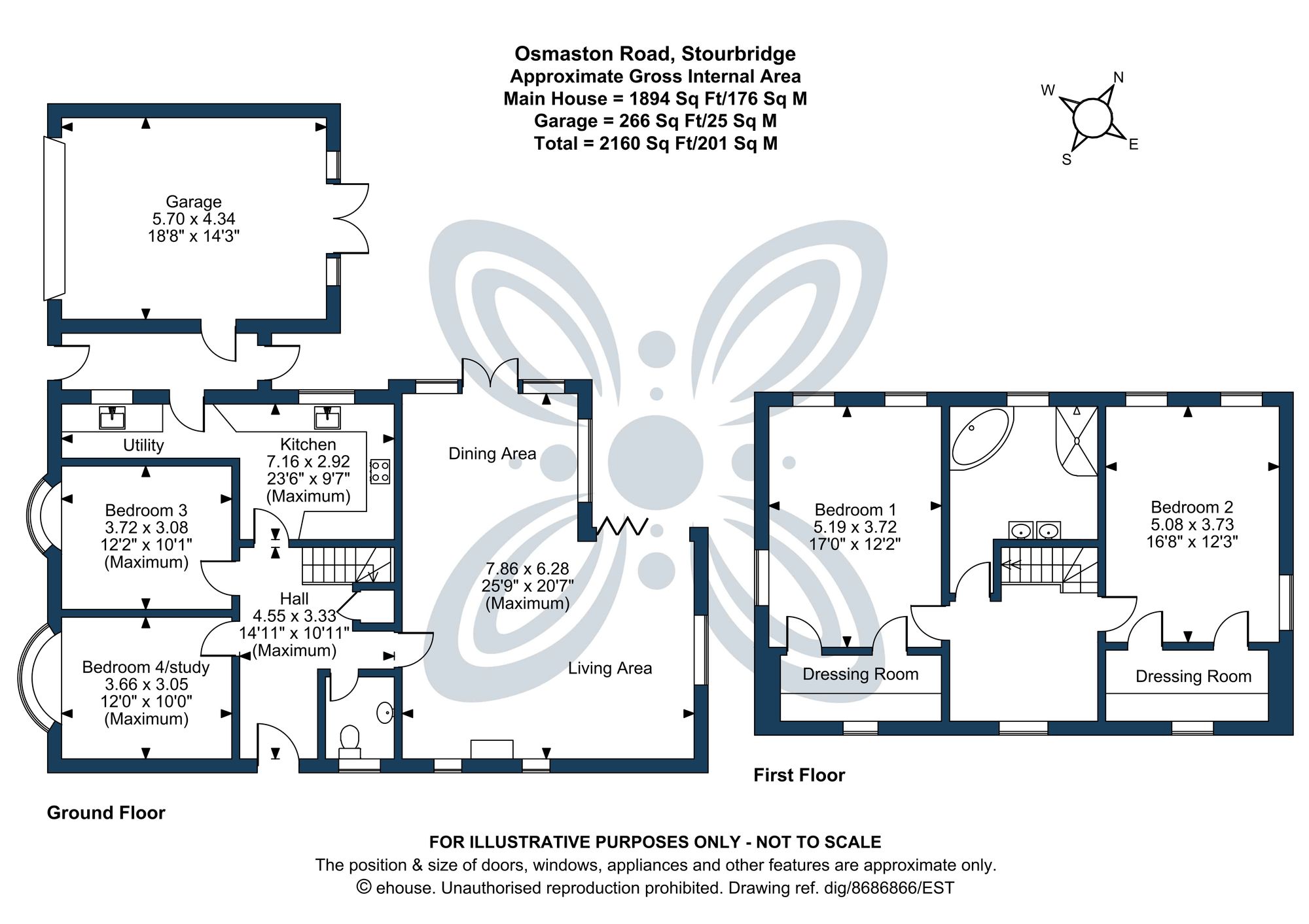 4 bed for sale in Osmaston Road, Stourbridge, DY8 - Property floorplan