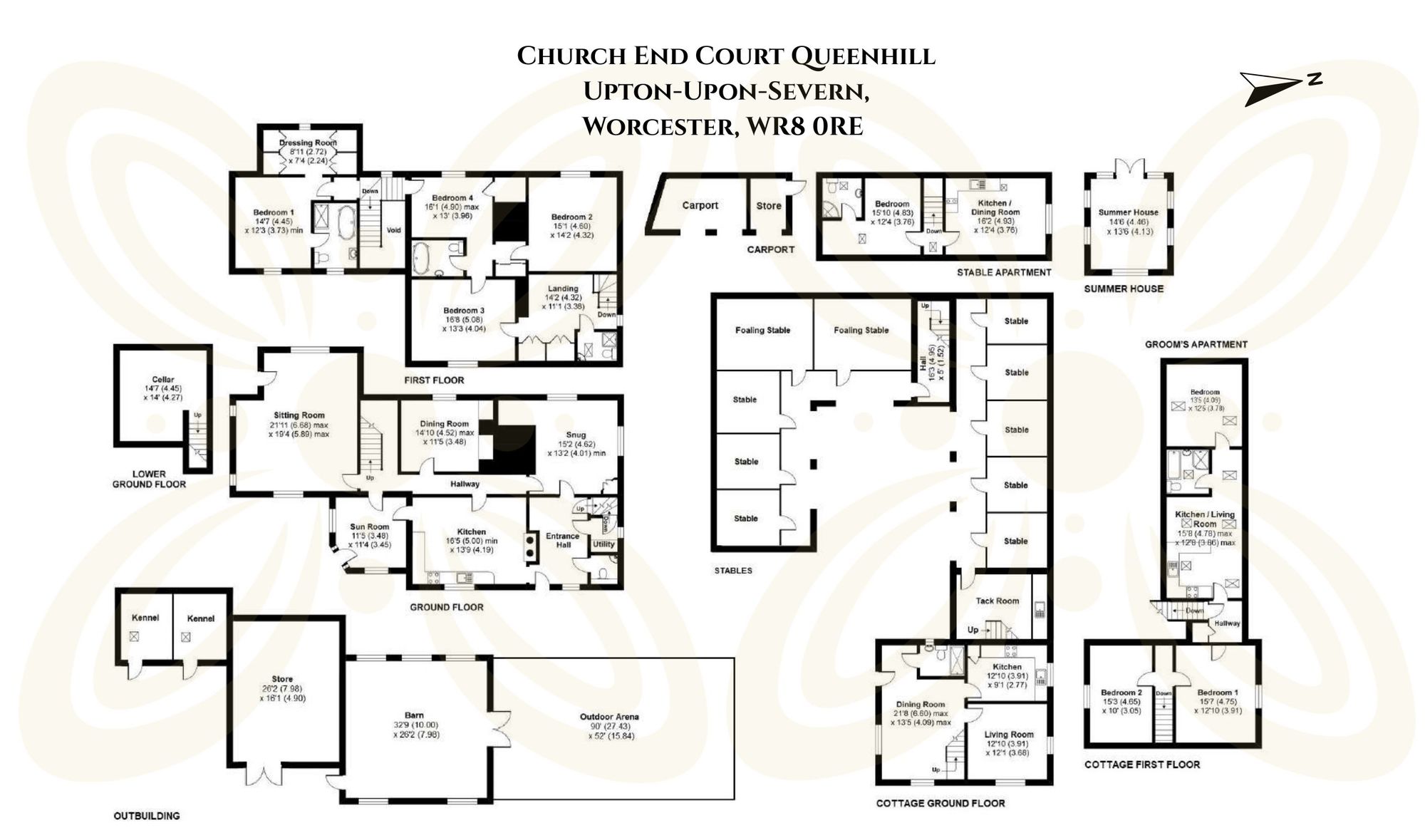 4 bed detached house for sale in Queenhill, Upton-on-Severn, Worcester, Worcestershire, WR8 - Property floorplan