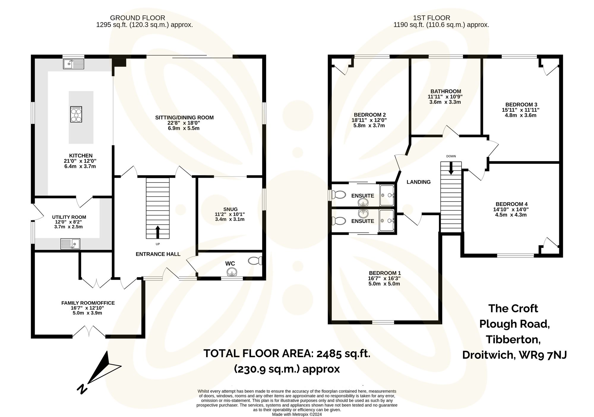 4 bed detached house for sale in Plough Road, Tibberton, WR9 - Property floorplan