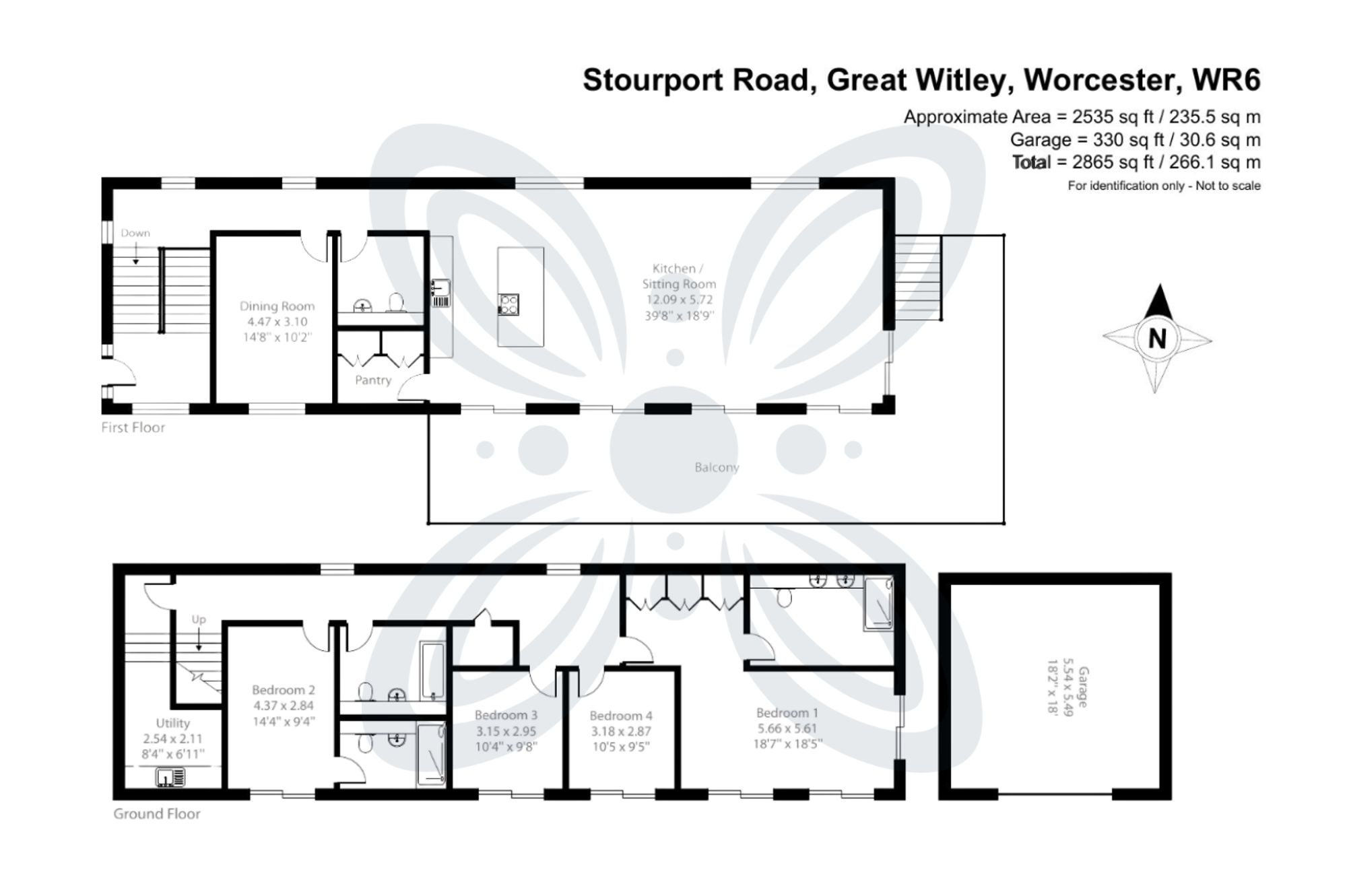 4 bed detached house for sale in Stourport Road, Great Witley, WR6 - Property floorplan