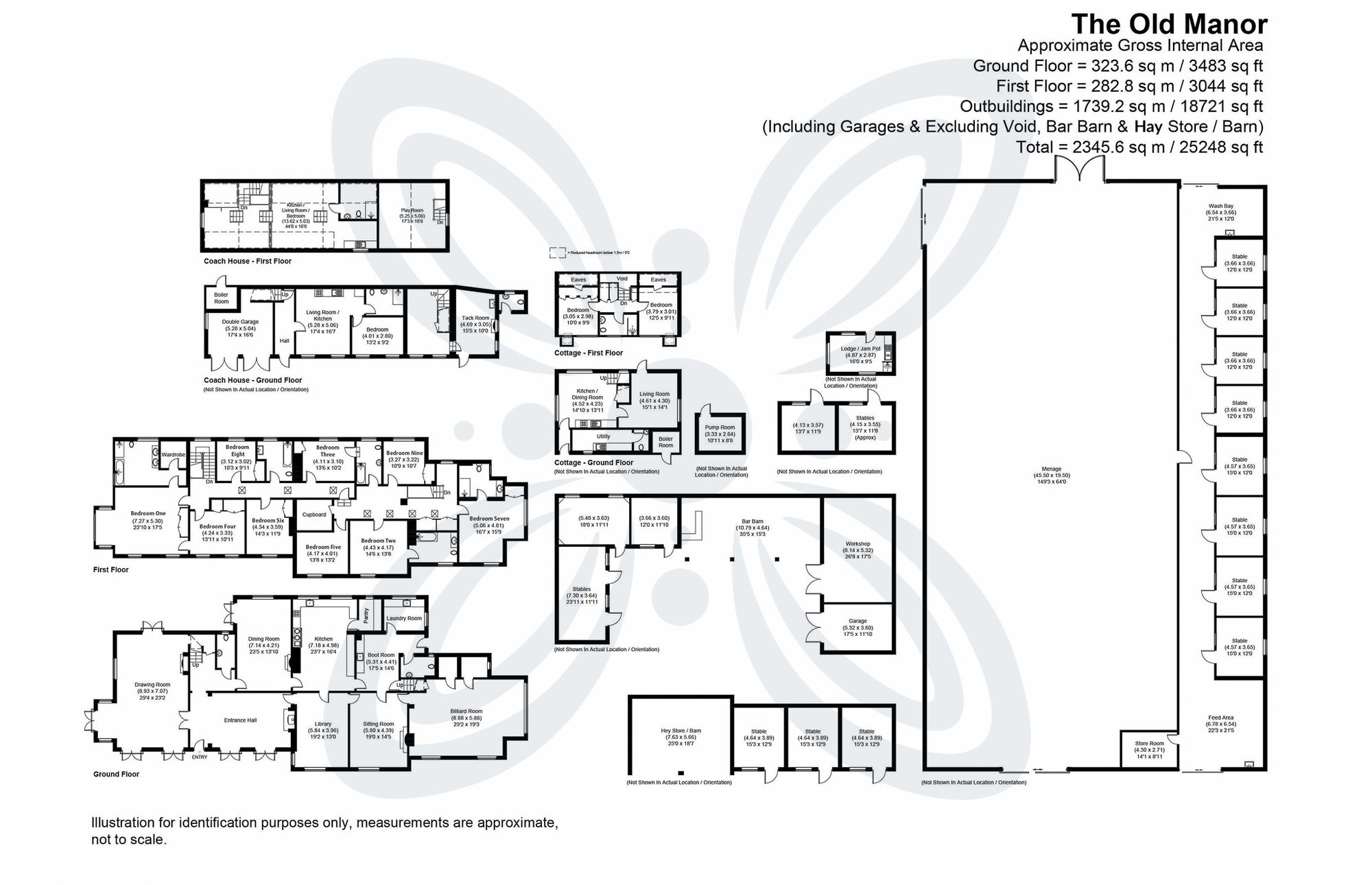 9 bed detached house for sale in Baughton Hill, Earls Croome, WR8 - Property floorplan