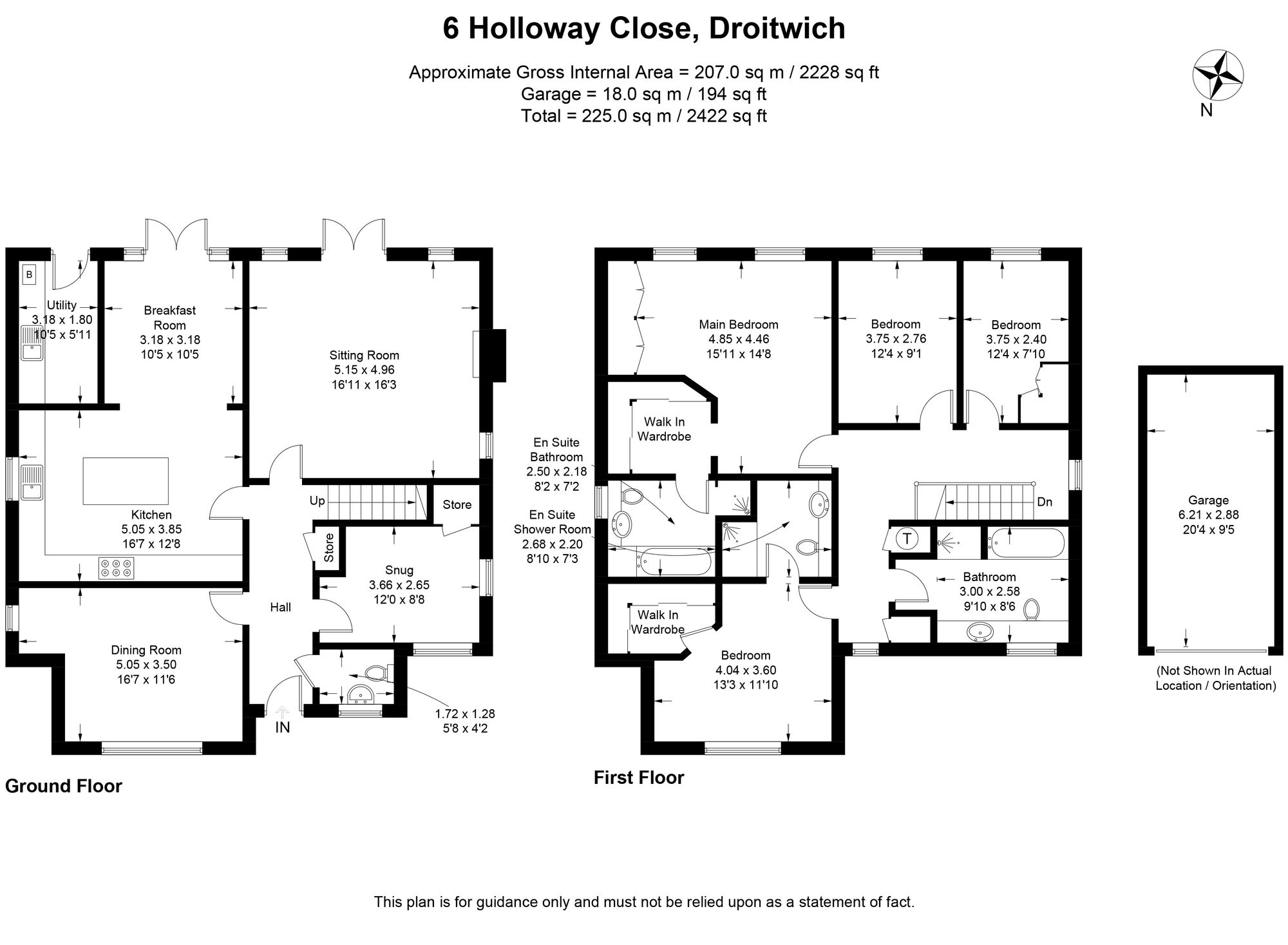 4 bed detached house for sale in Holloway Close, Droitwich, WR9 - Property floorplan