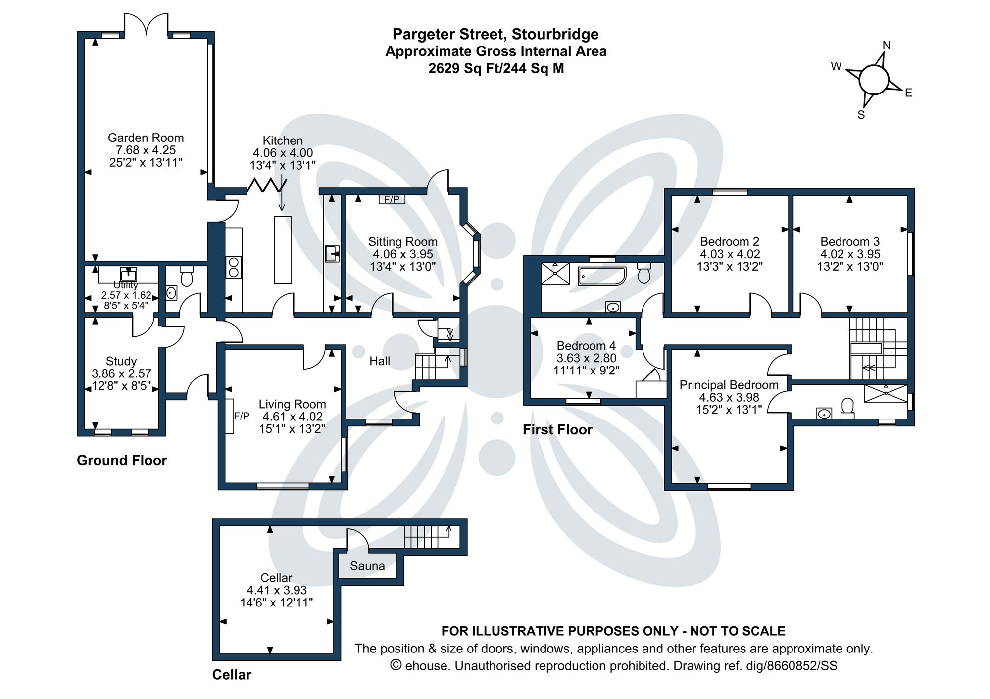 4 bed detached house for sale in Pargeter Street, Stourbridge, DY8 - Property floorplan