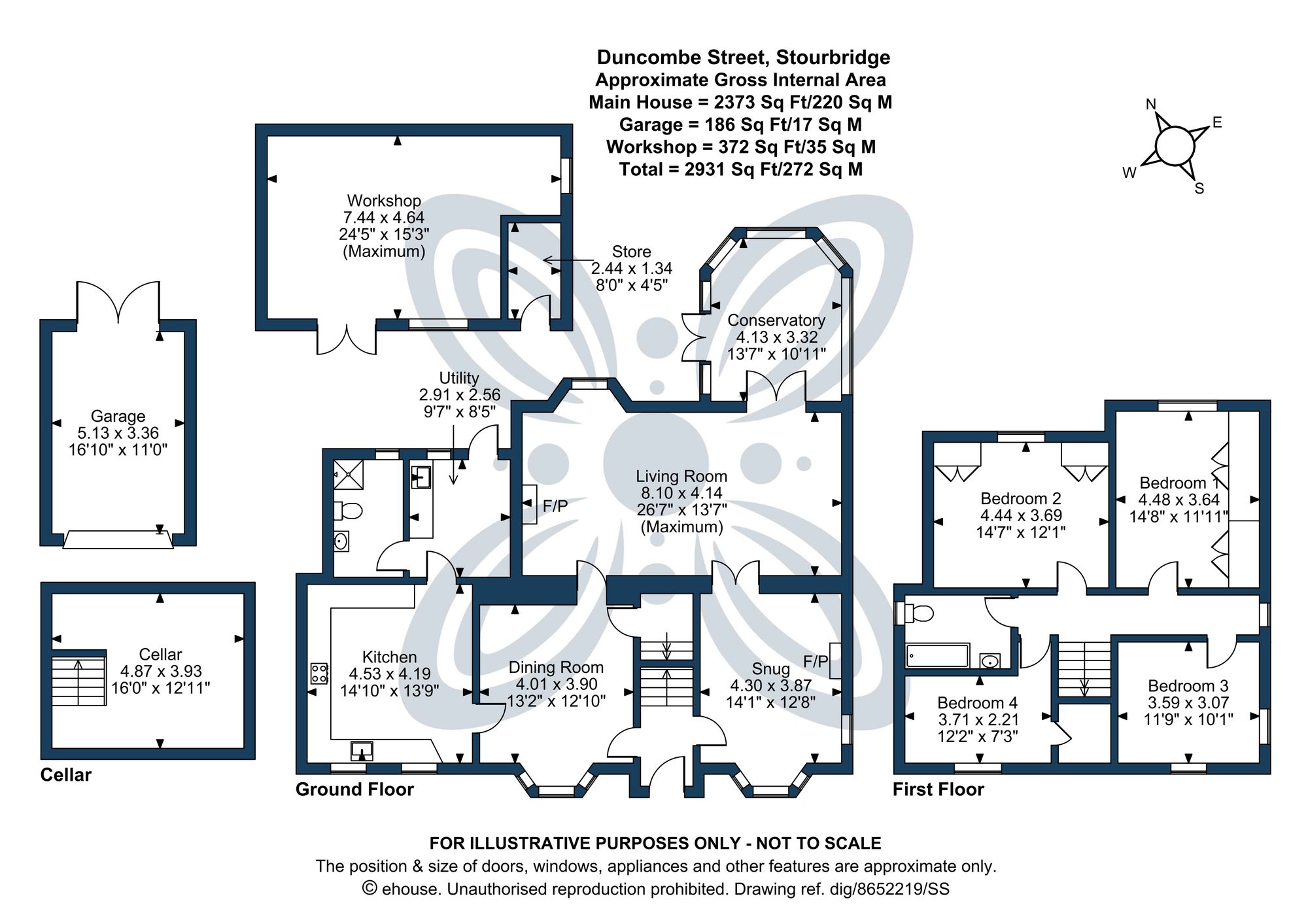 4 bed detached house for sale in Duncombe Street, Stourbridge, DY8 - Property floorplan