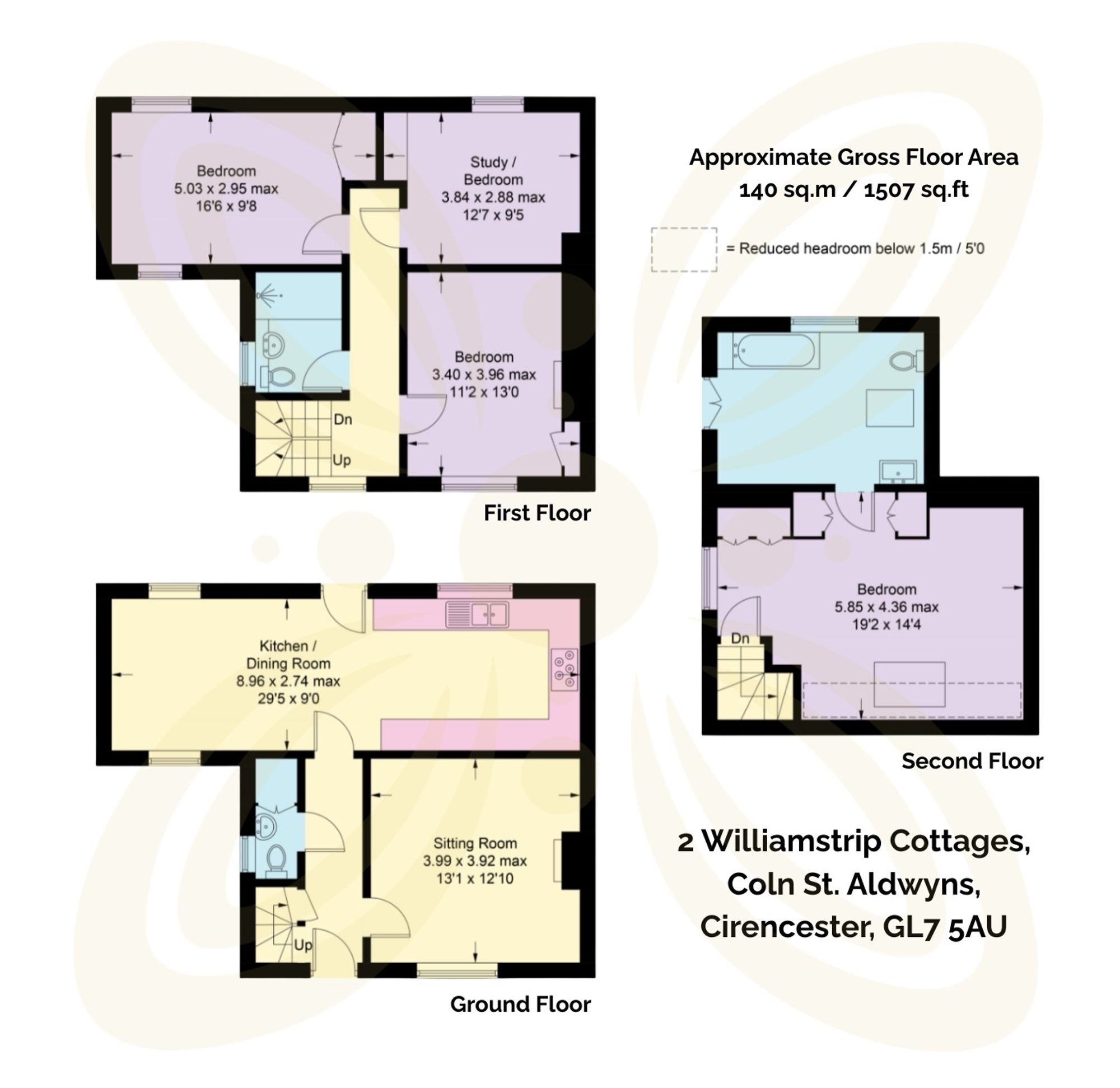 4 bed semi-detached cottage for sale in Coln St. Aldwyns, Cirencester, GL7 - Property floorplan