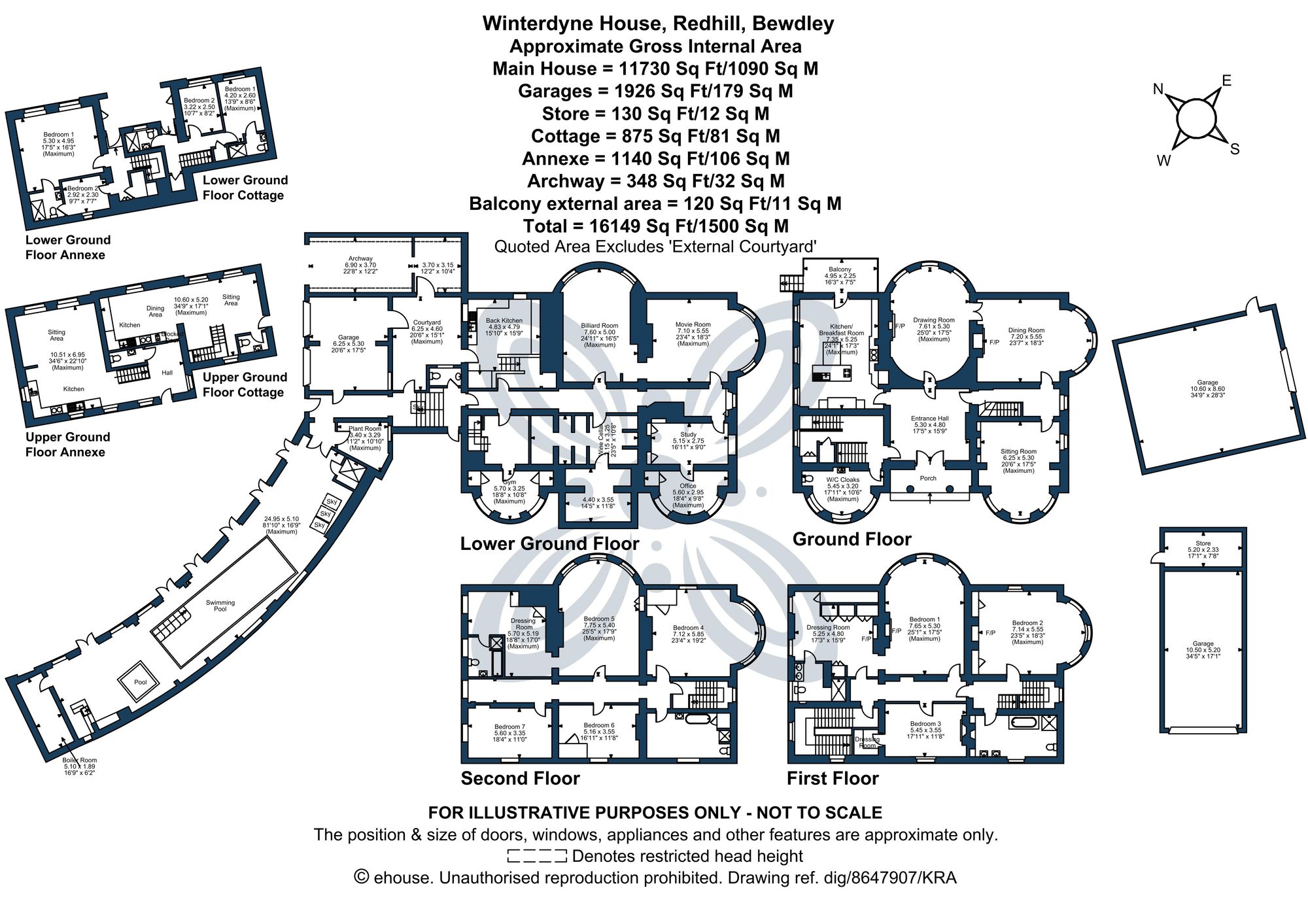7 bed detached house for sale in Redhill, Bewdley, DY12 - Property floorplan