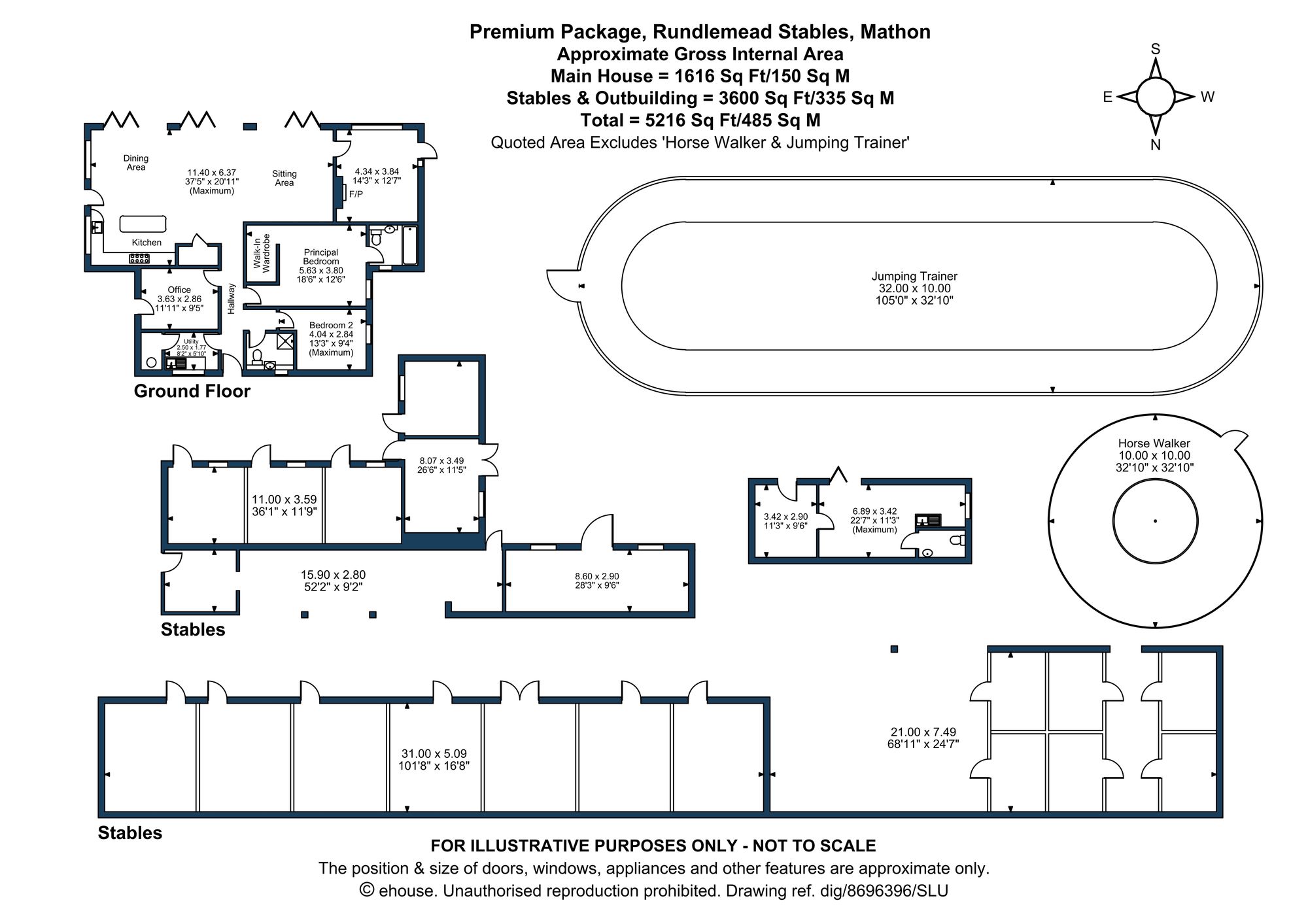 3 bed detached bungalow for sale in Mathon, Malvern, WR13 - Property floorplan