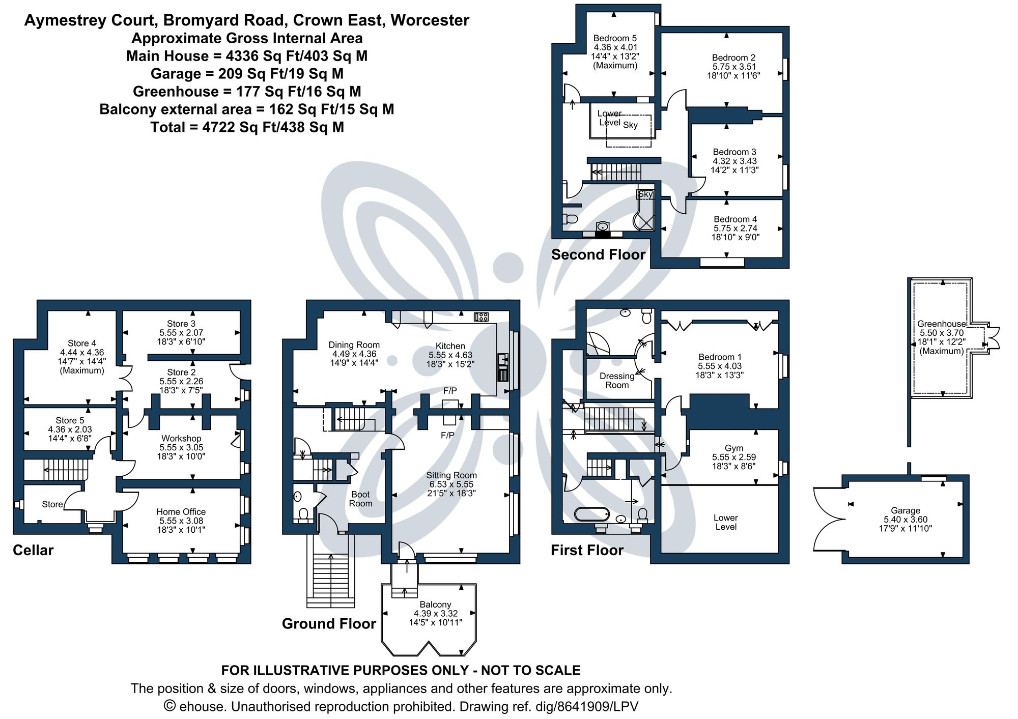 5 bed house for sale in Bromyard Road, Crown East, WR2 - Property floorplan