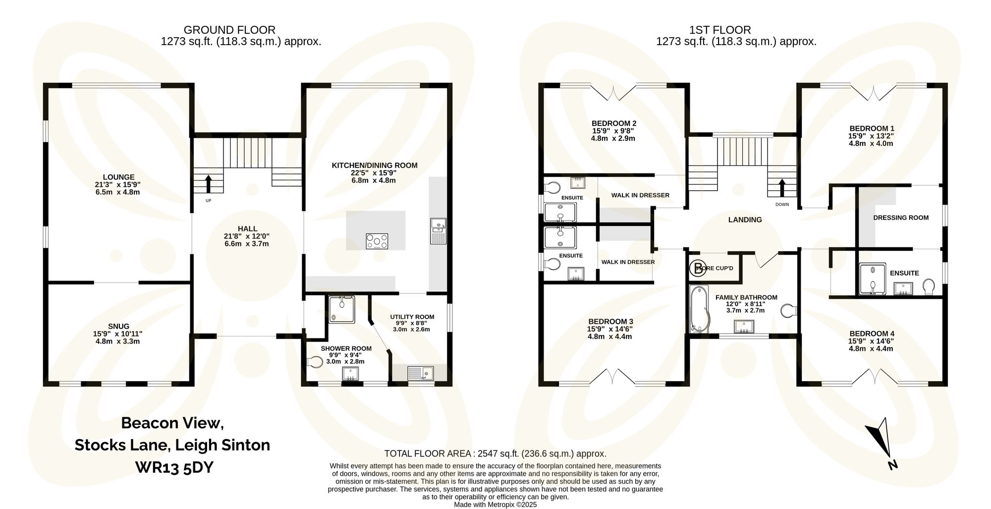 4 bed house for sale in Leigh Sinton, Malvern, WR13 - Property floorplan