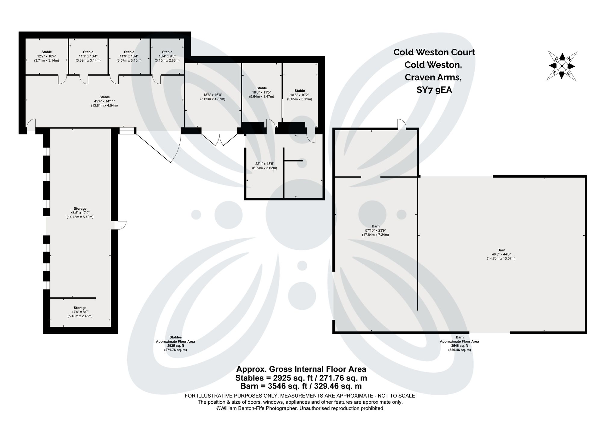 7 bed character property for sale in Cold Weston, Ludlow, SY7 - Property floorplan