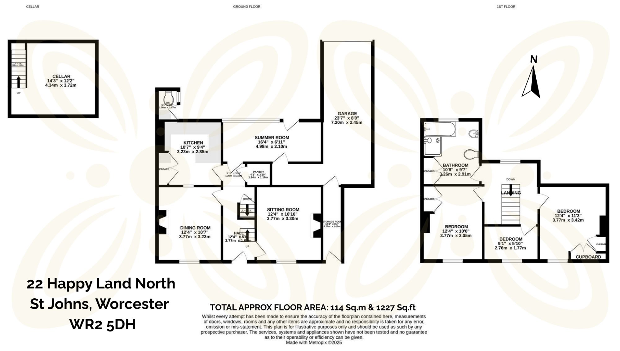 3 bed detached house for sale in Happy Land North, Worcester, WR2 - Property floorplan