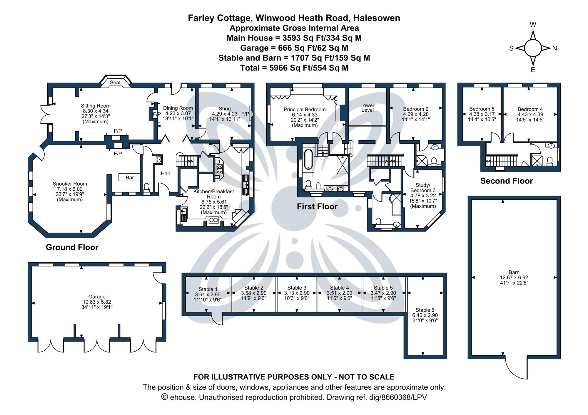 5 bed detached house for sale in Winwood Heath Road, Halesowen, B62 - Property floorplan