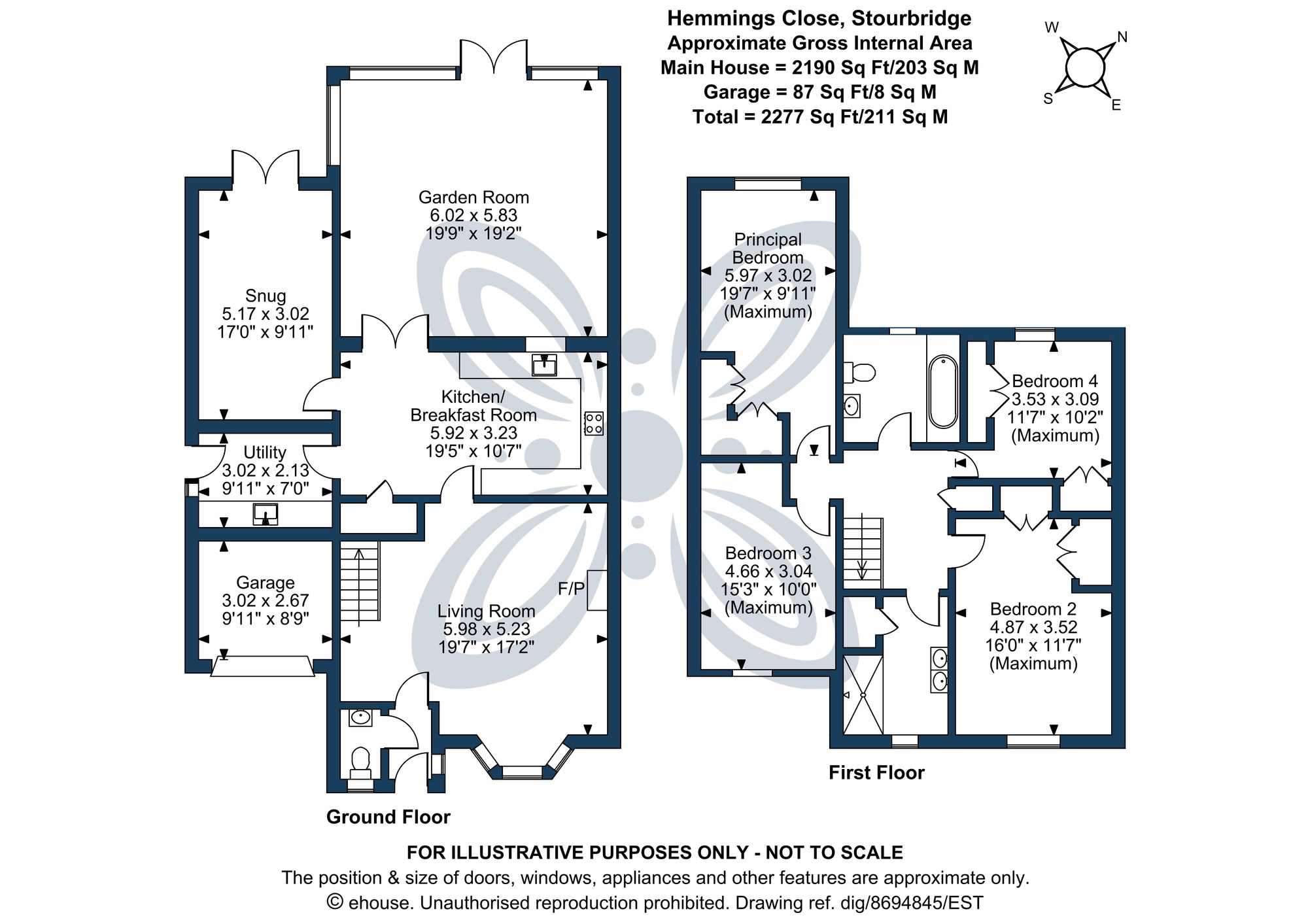 4 bed detached house for sale in Hemmings Close, Stourbridge, DY8 - Property floorplan