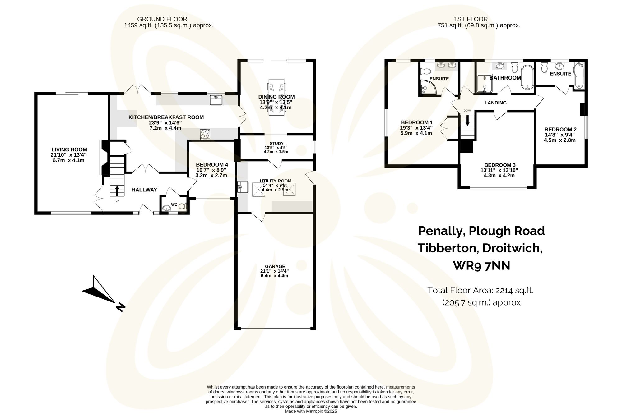 4 bed detached house for sale in Plough Road, Tibberton, WR9 - Property floorplan