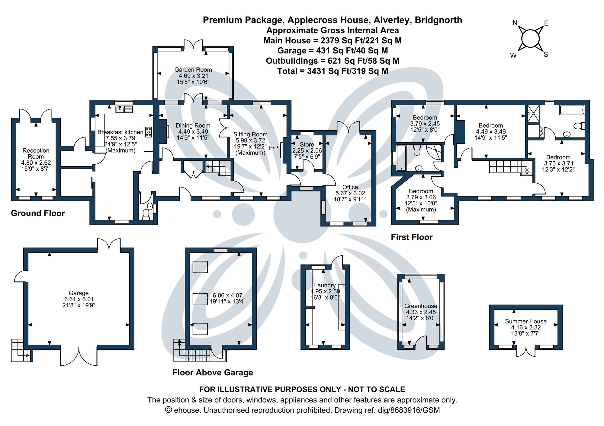 4 bed detached house for sale in Alveley, Bridgnorth, WV15 - Property floorplan
