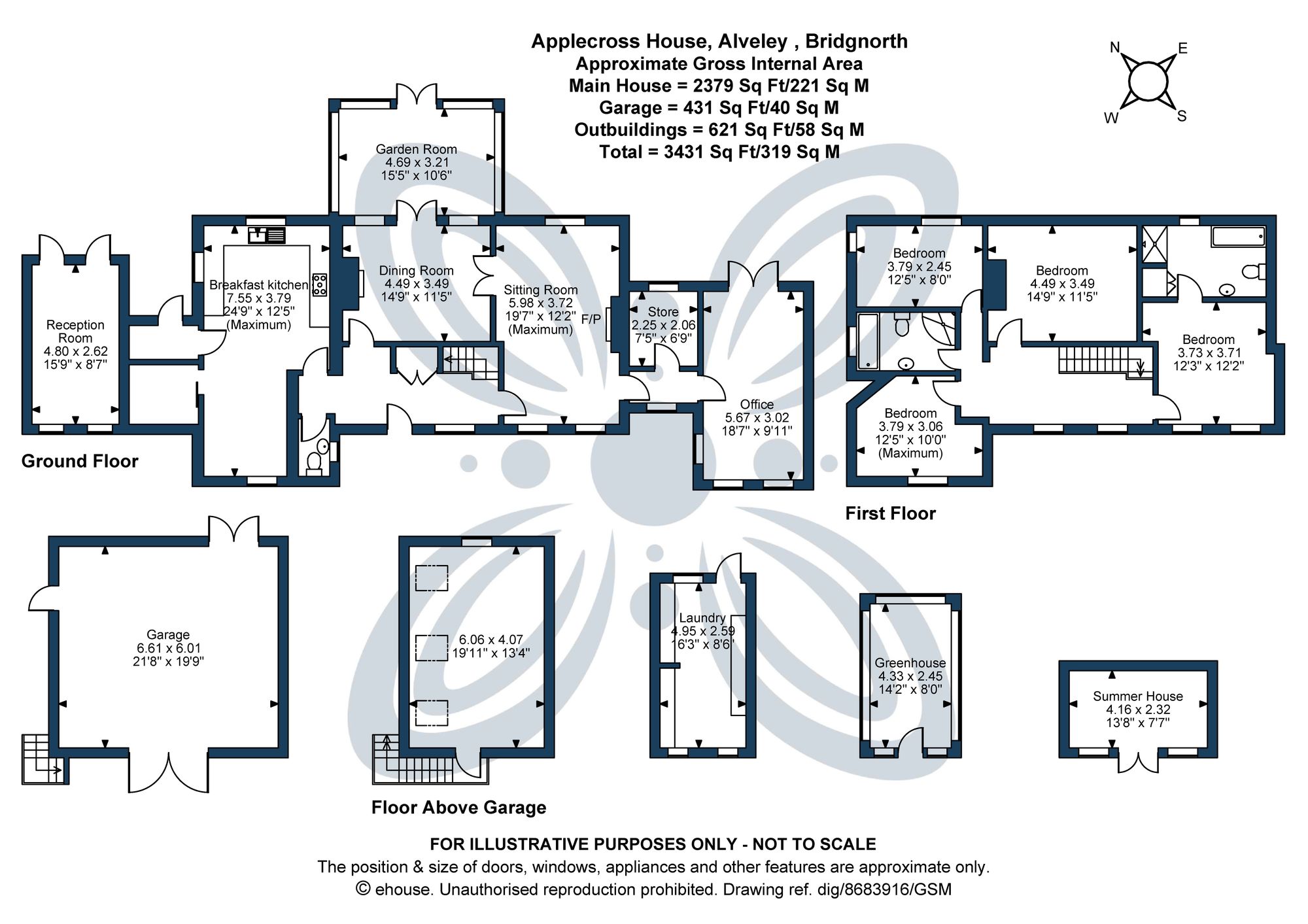 4 bed detached house for sale in Alveley, Bridgnorth, WV15 - Property floorplan