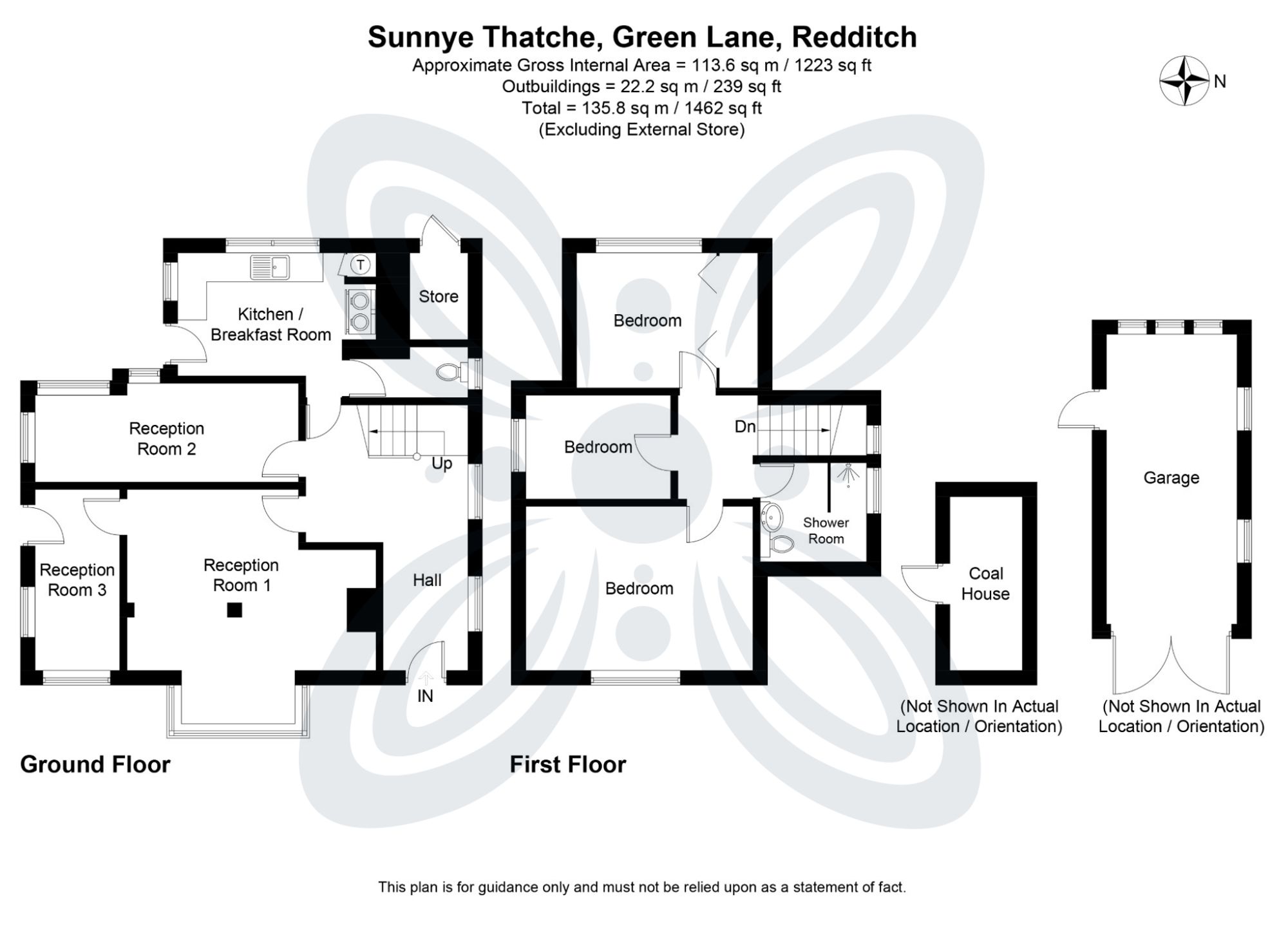 3 bed detached house for sale in Green Lane, Holberrow Green, B96 - Property floorplan