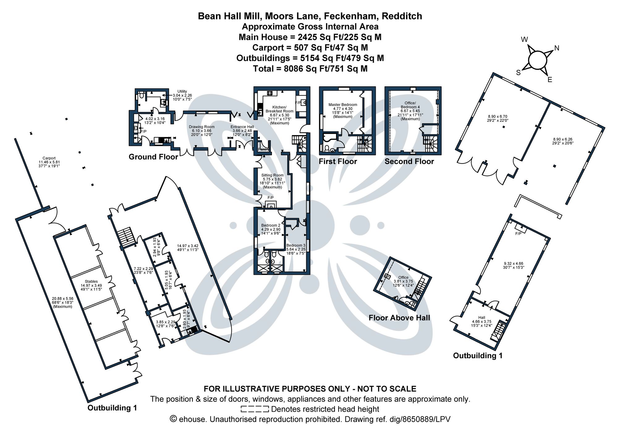 4 bed detached house for sale in Moors Lane, Feckenham, B96 - Property floorplan