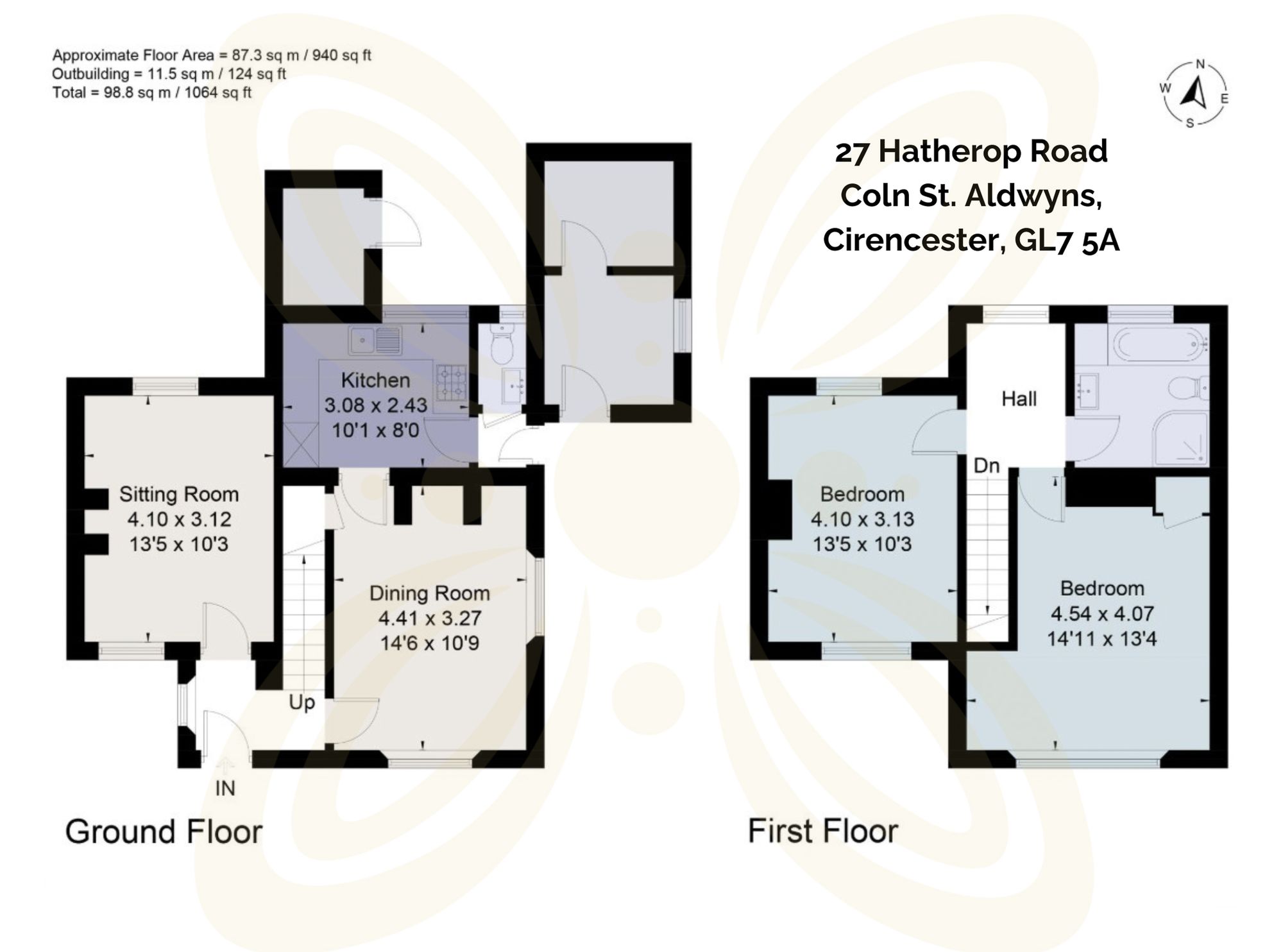 2 bed cottage for sale in Hatherop Road, Coln St. Aldwyns, GL7 - Property floorplan