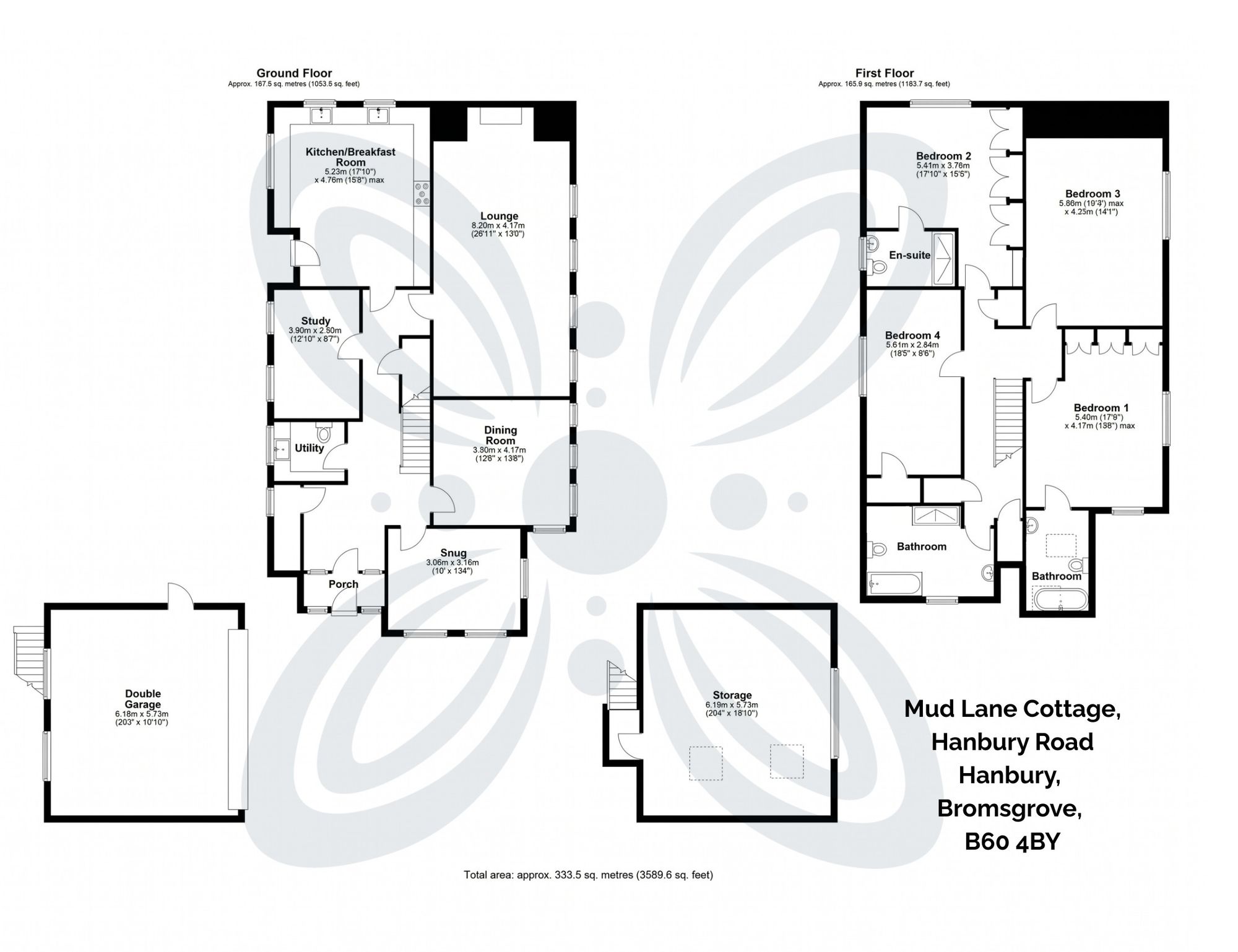 4 bed detached house for sale in Hanbury Road, Hanbury, B60 - Property floorplan