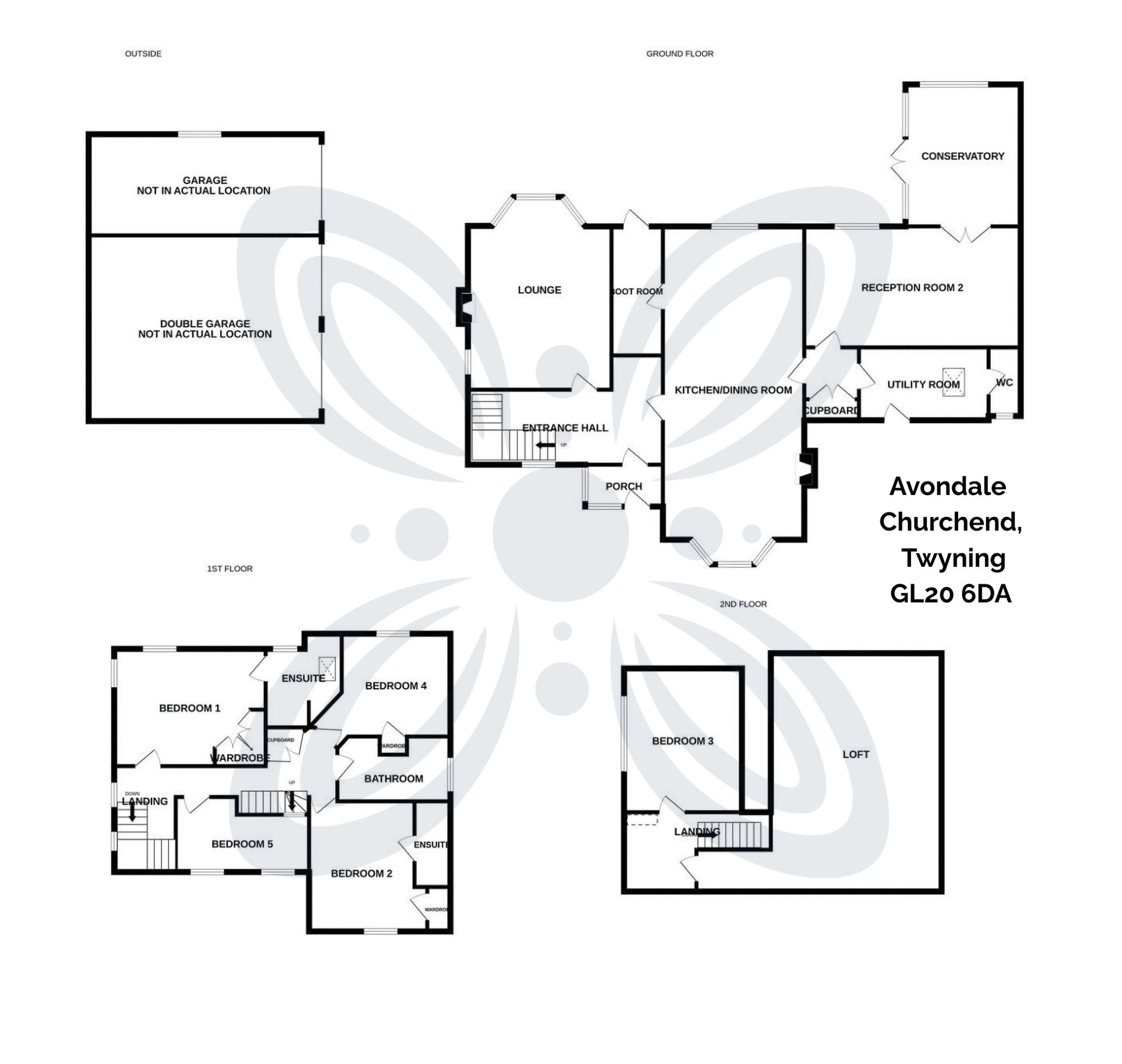5 bed detached house for sale in Churchend, Twyning, GL20 - Property floorplan