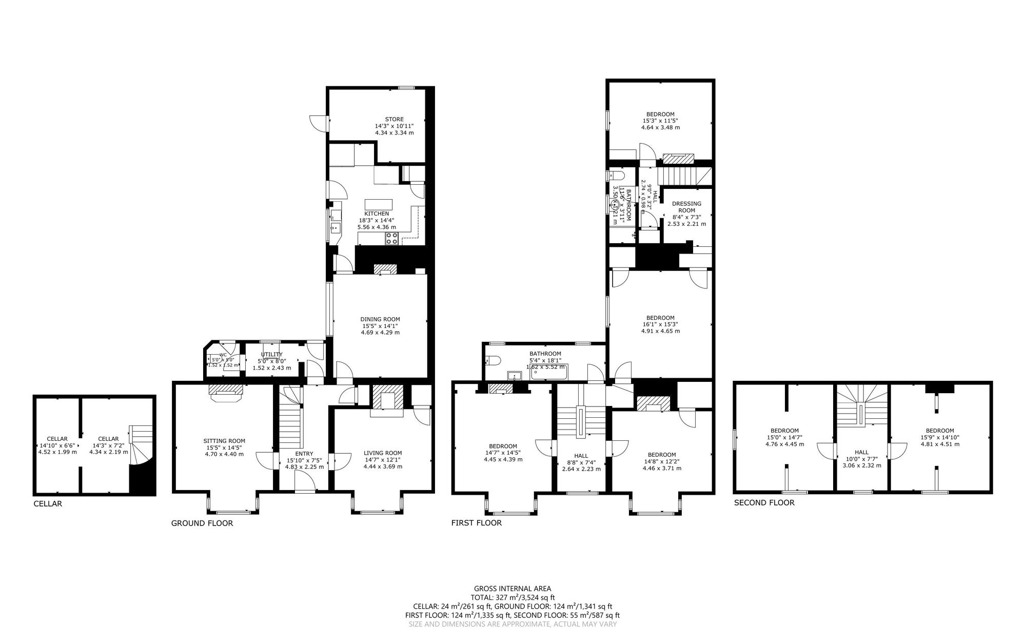 6 bed semi-detached house for sale in Bridge Street, Kineton, CV35 - Property floorplan
