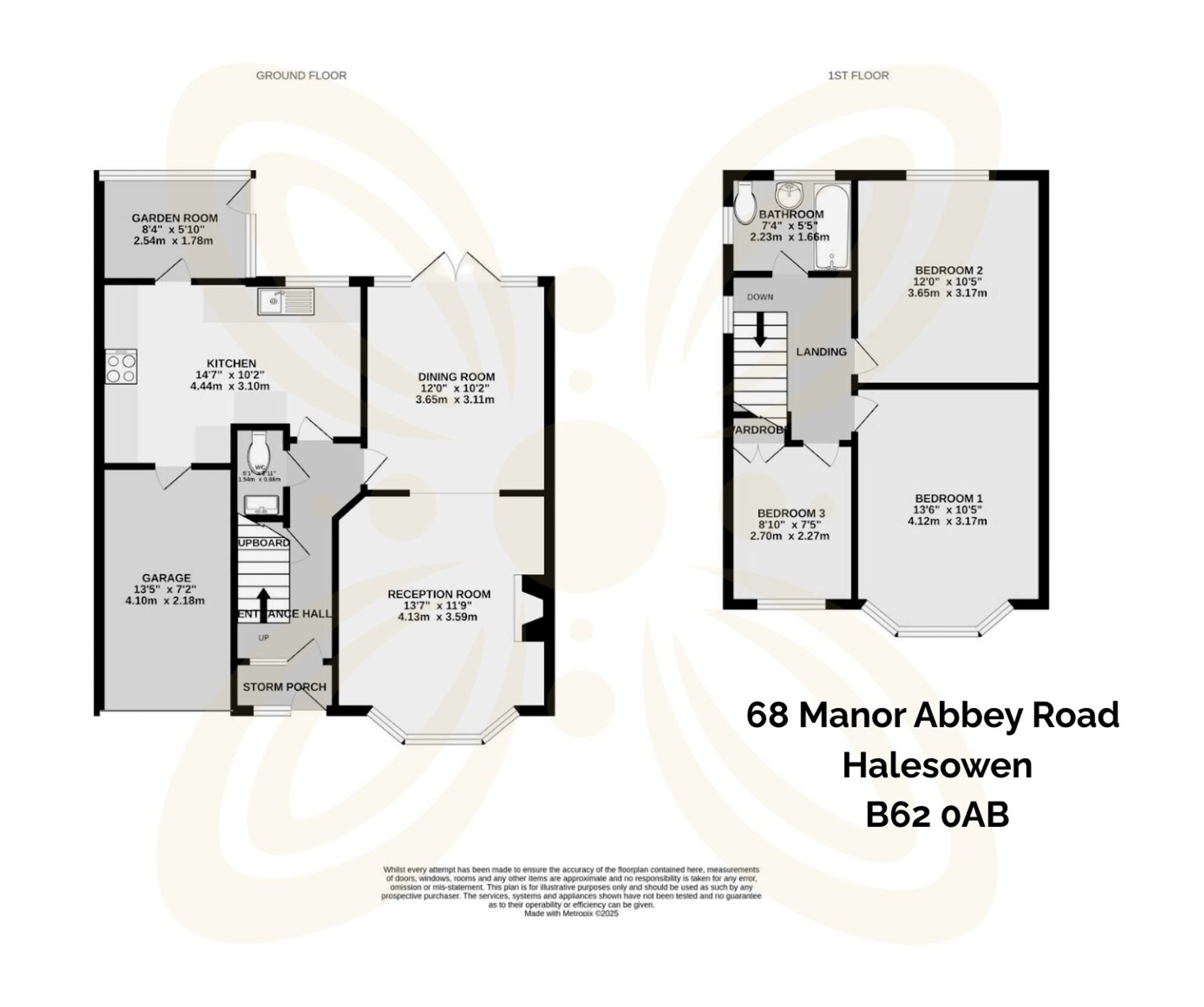 3 bed semi-detached house for sale in Manor Abbey Road, Halesowen, B62 - Property floorplan