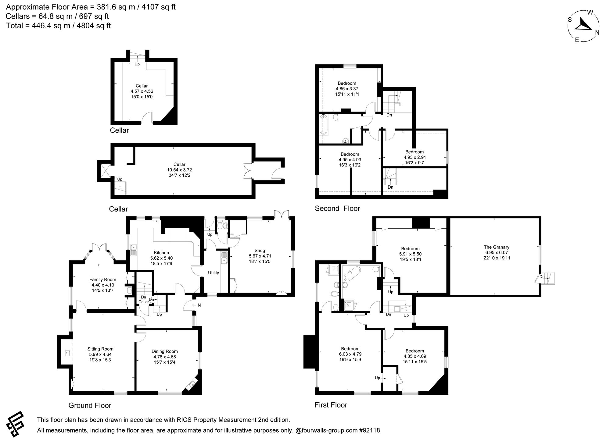 6 bed detached house for sale in Well Lane, Little Witley, WR6 - Property floorplan