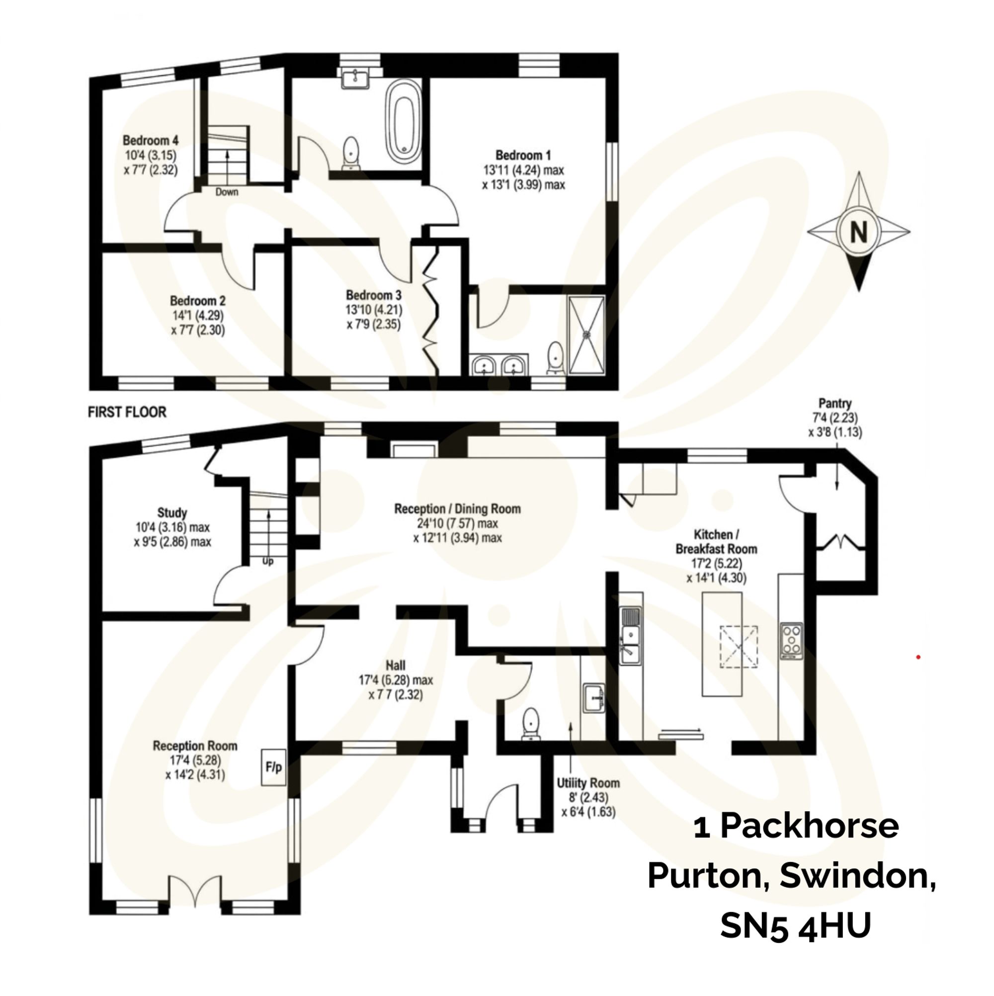 4 bed detached house for sale in Packhorse, Purton, SN5 - Property floorplan