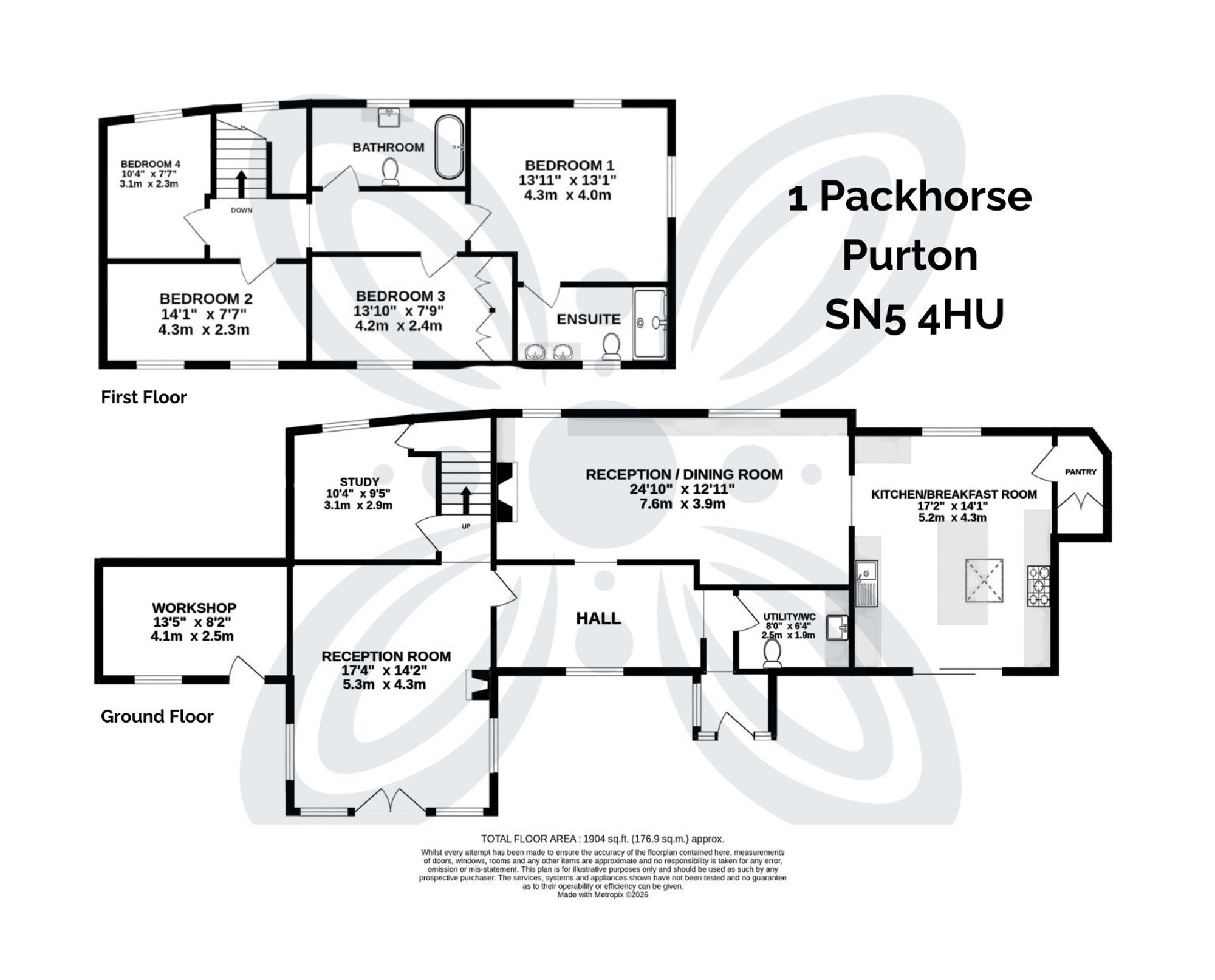 4 bed detached house for sale in Packhorse, Purton, SN5 - Property floorplan