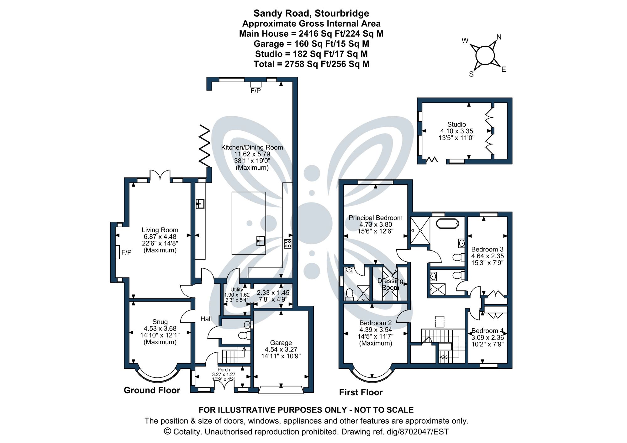 4 bed detached house for sale in Sandy Road, Stourbridge, DY8 - Property floorplan