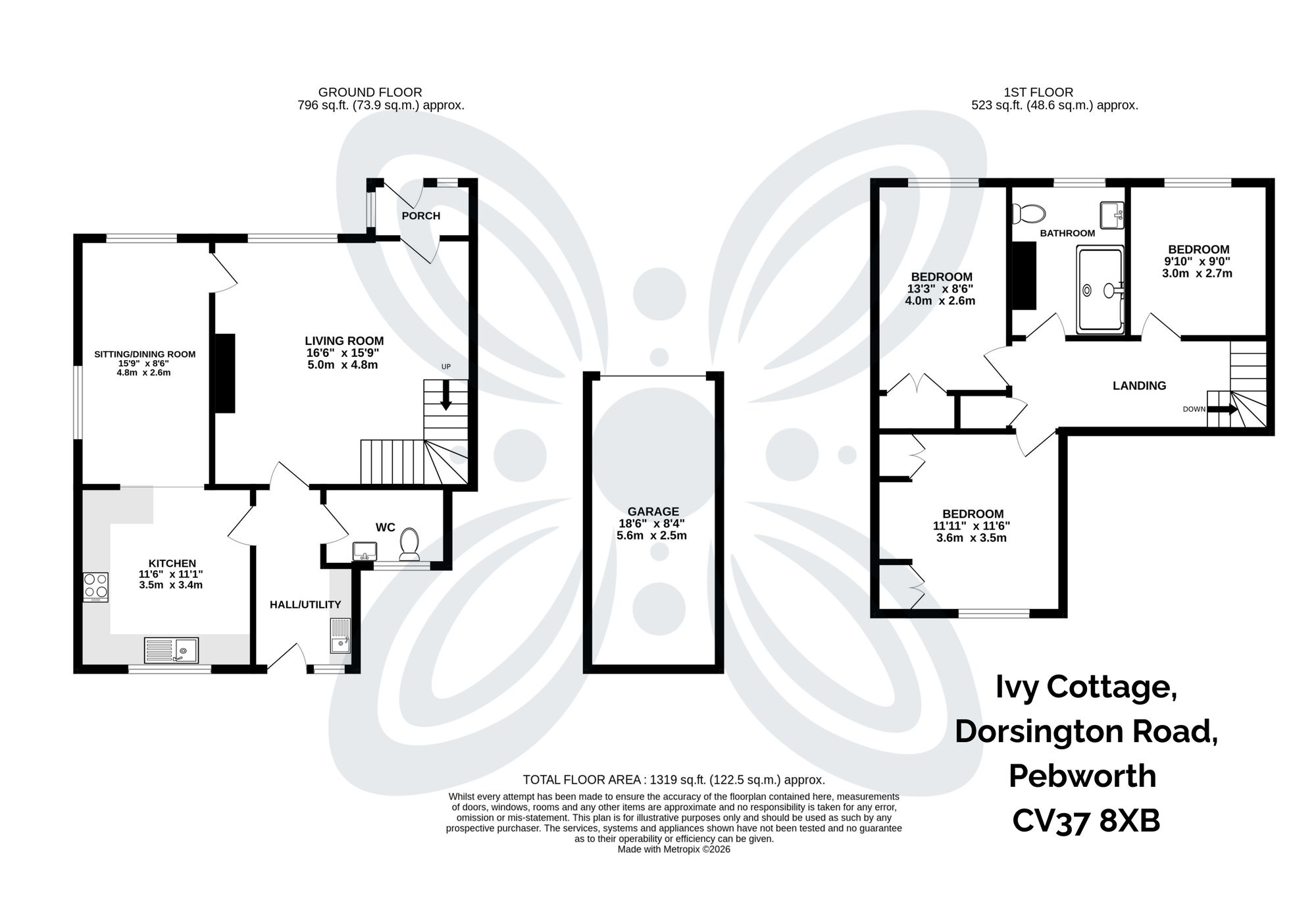 3 bed semi-detached house for sale in Dorsington Road, Pebworth, CV37 - Property floorplan