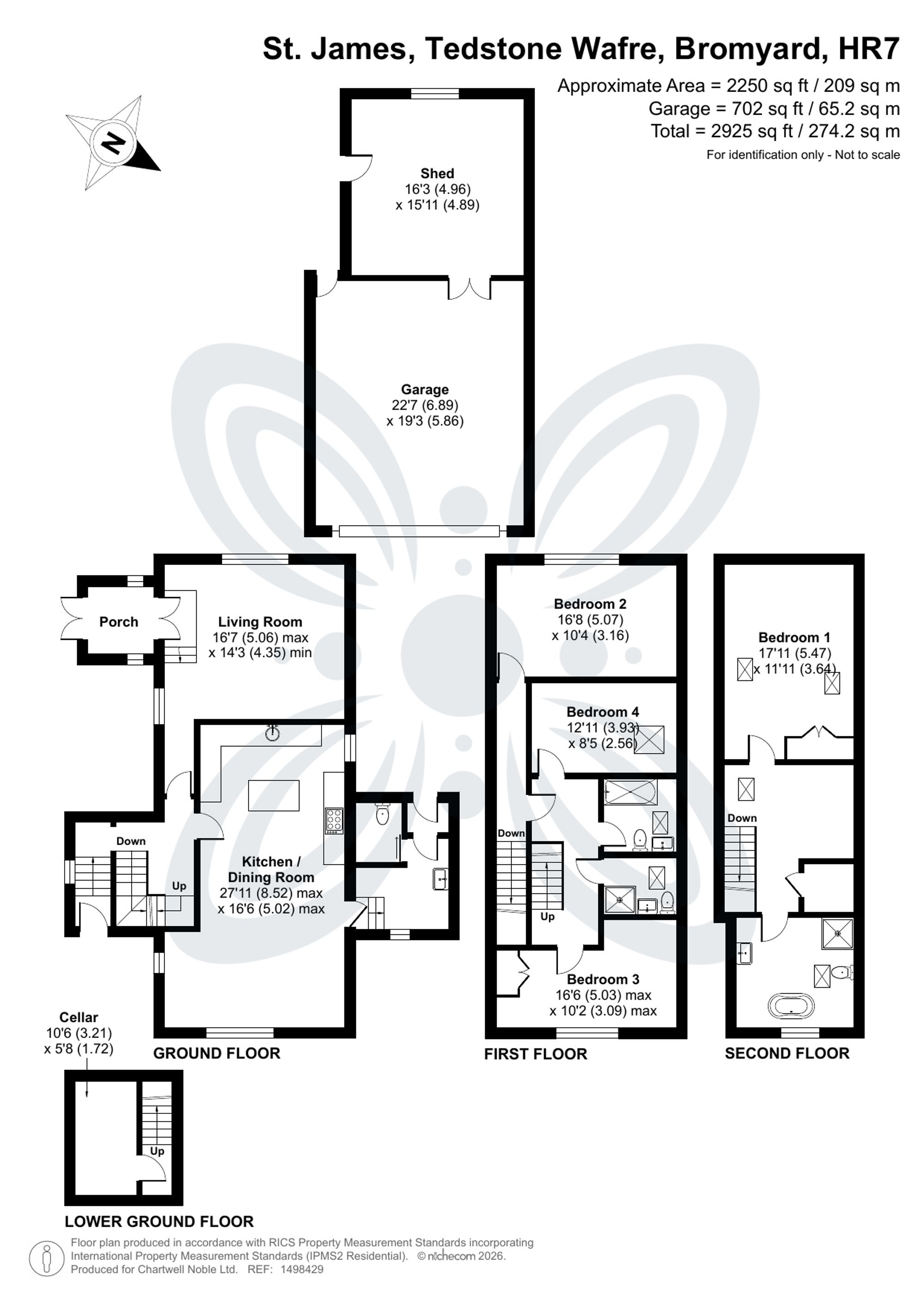 4 bed detached house for sale in Tedstone Wafre, Bromyard, HR7 - Property floorplan