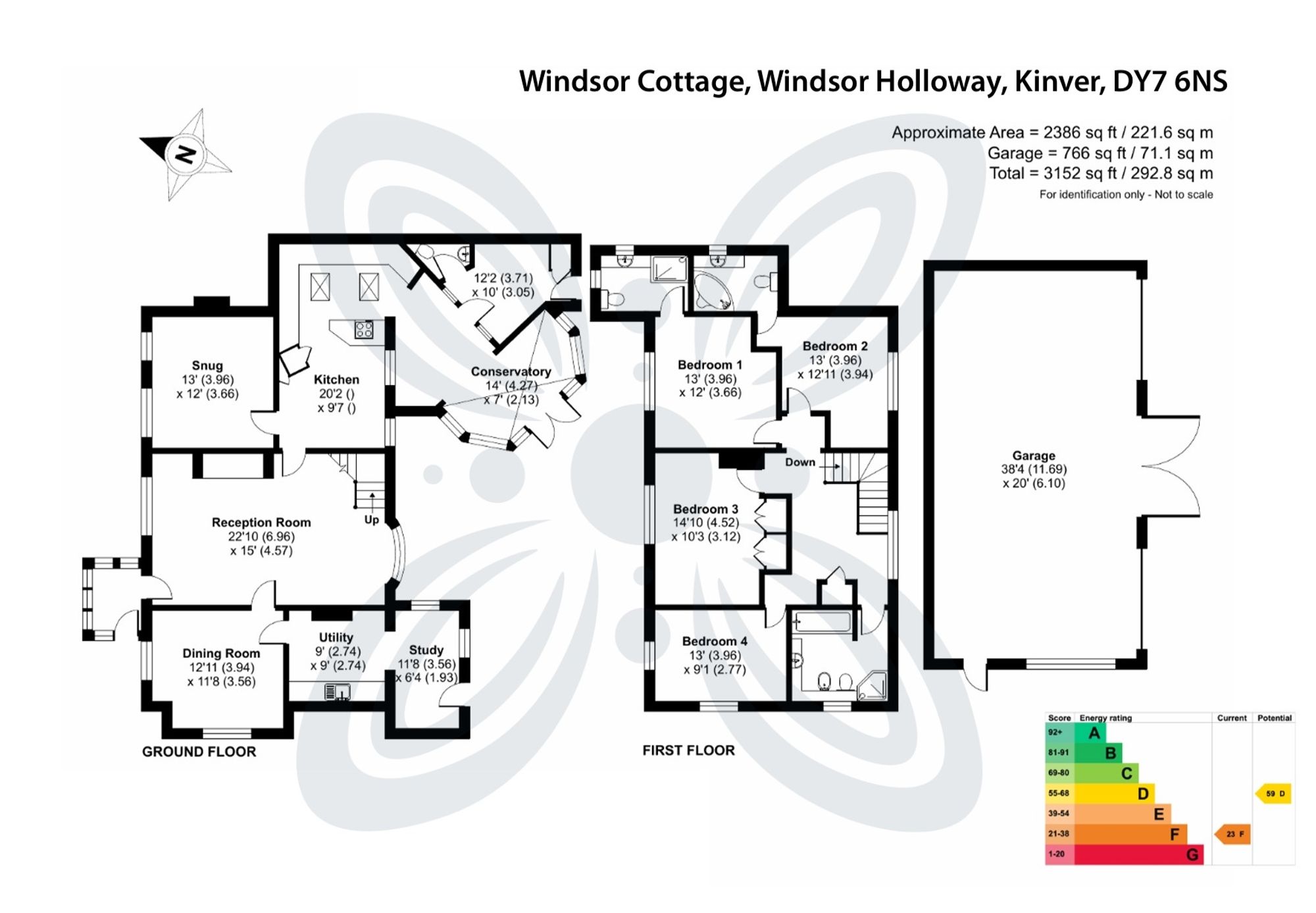 4 bed detached house for sale in Windsor Holloway, Kinver, DY7 - Property floorplan