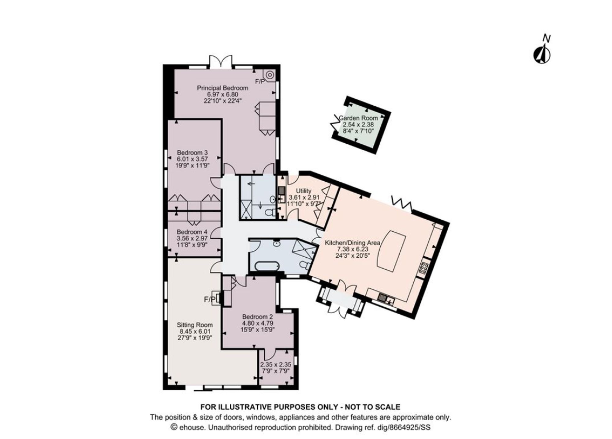 4 bed for sale in Cedarwood, Garmston - Property floorplan